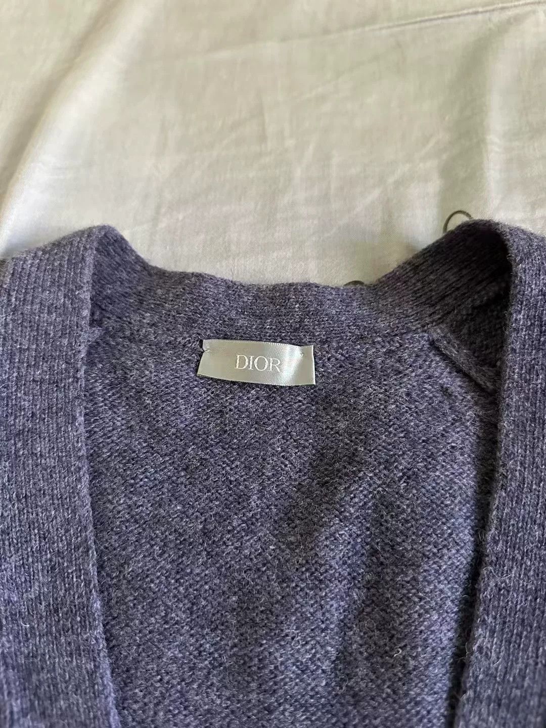 Dior Dior Taro Purple CD Embroidery Cardigan Size L / US 10 / IT 46 - 3 Thumbnail