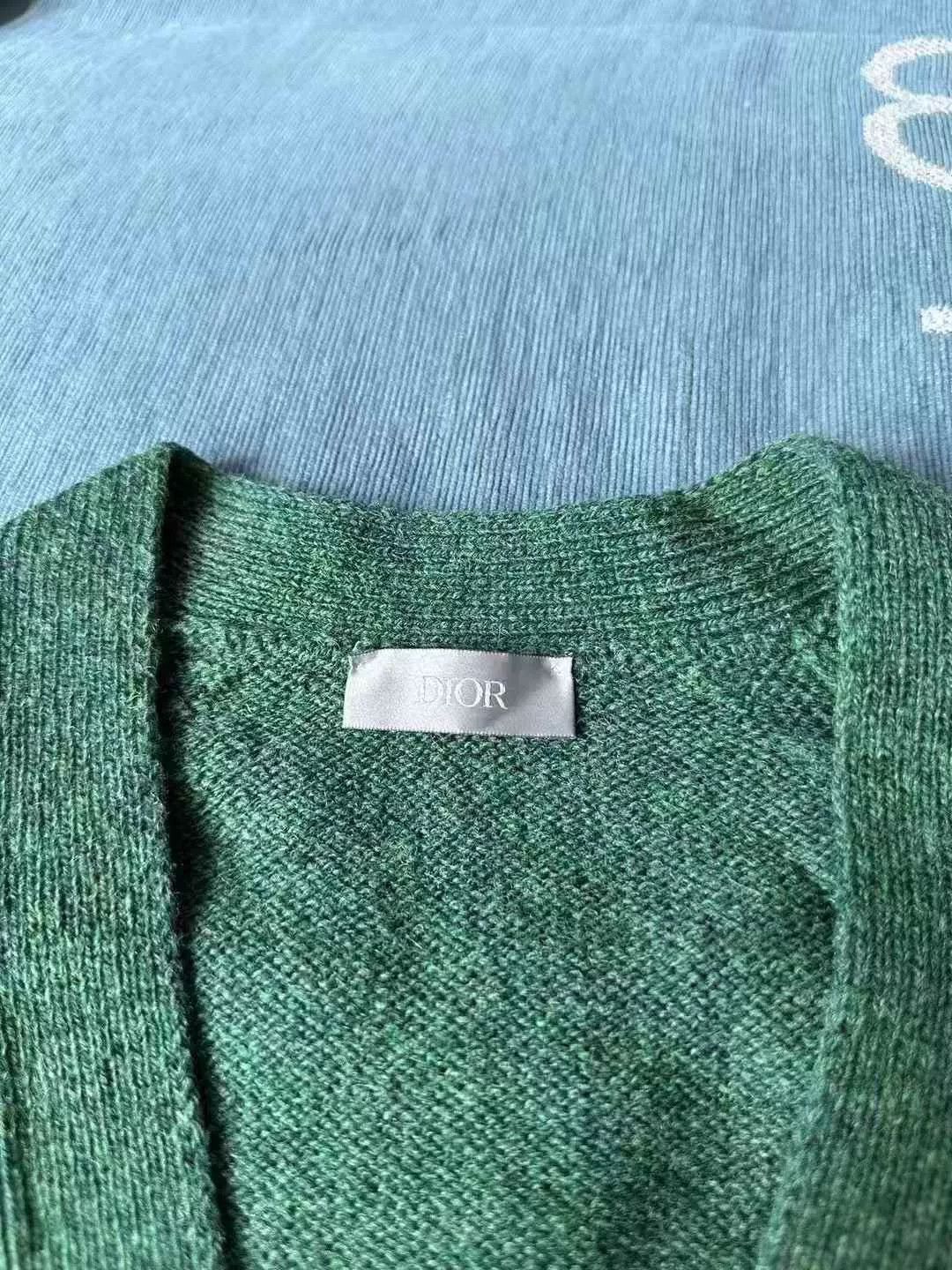 Dior Dior Green CD Wool Cardigan Size US M / EU 48-50 / 2 - 3 Thumbnail