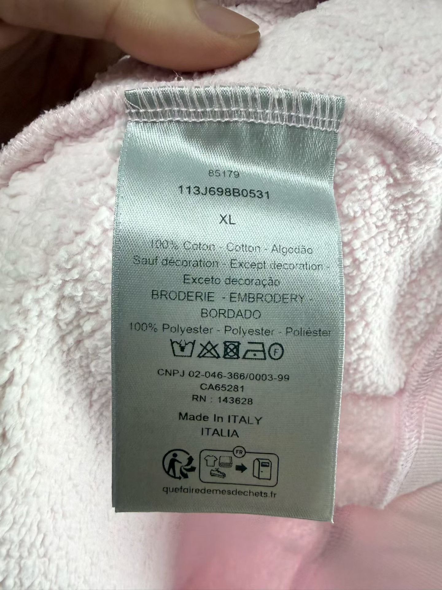 Dior Dior Pink Tie-Dye CD Embroidery Hoodie Size XL / US 12-14 / IT 48-50 - 4 Thumbnail