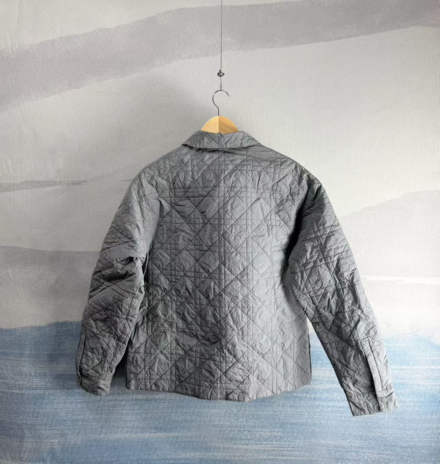 Dior Dior Gray Quilted Collar Cotton Jacket Size US M / EU 48-50 / 2 - 3 Thumbnail