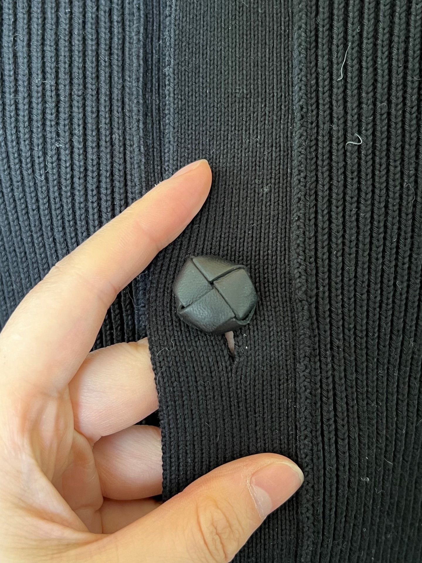 Bottega Veneta Bottega Veneta Black Lapel Single-Breasted Cardigan Size US M / EU 48-50 / 2 - 3 Thumbnail