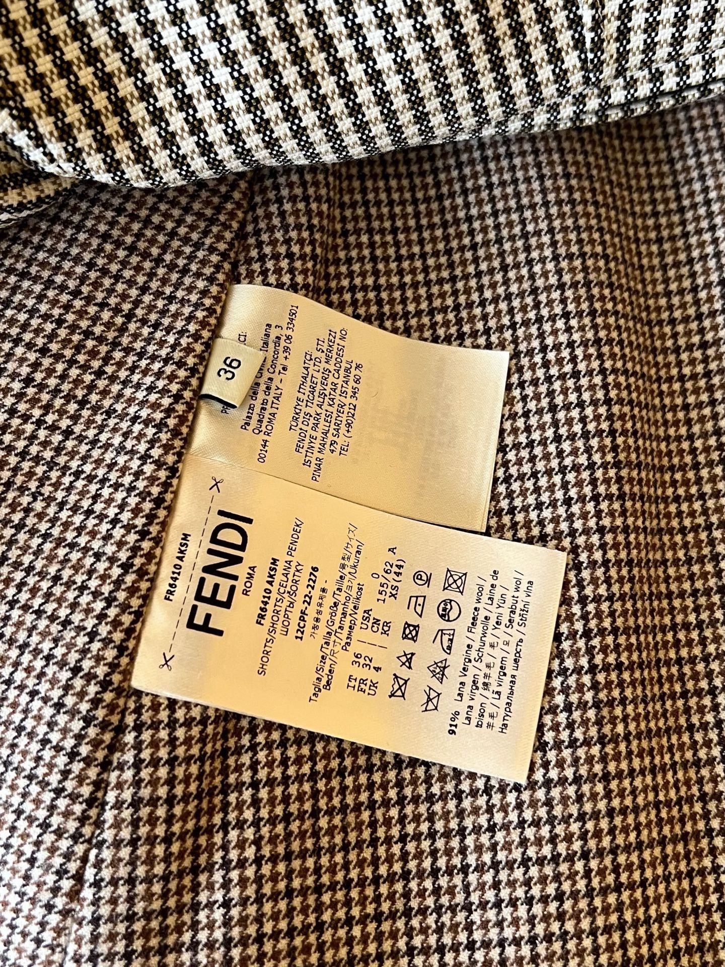 Fendi Fendi Houndstooth Two-Piece Set Size 36" / US 14 / IT 50 - 4 Thumbnail