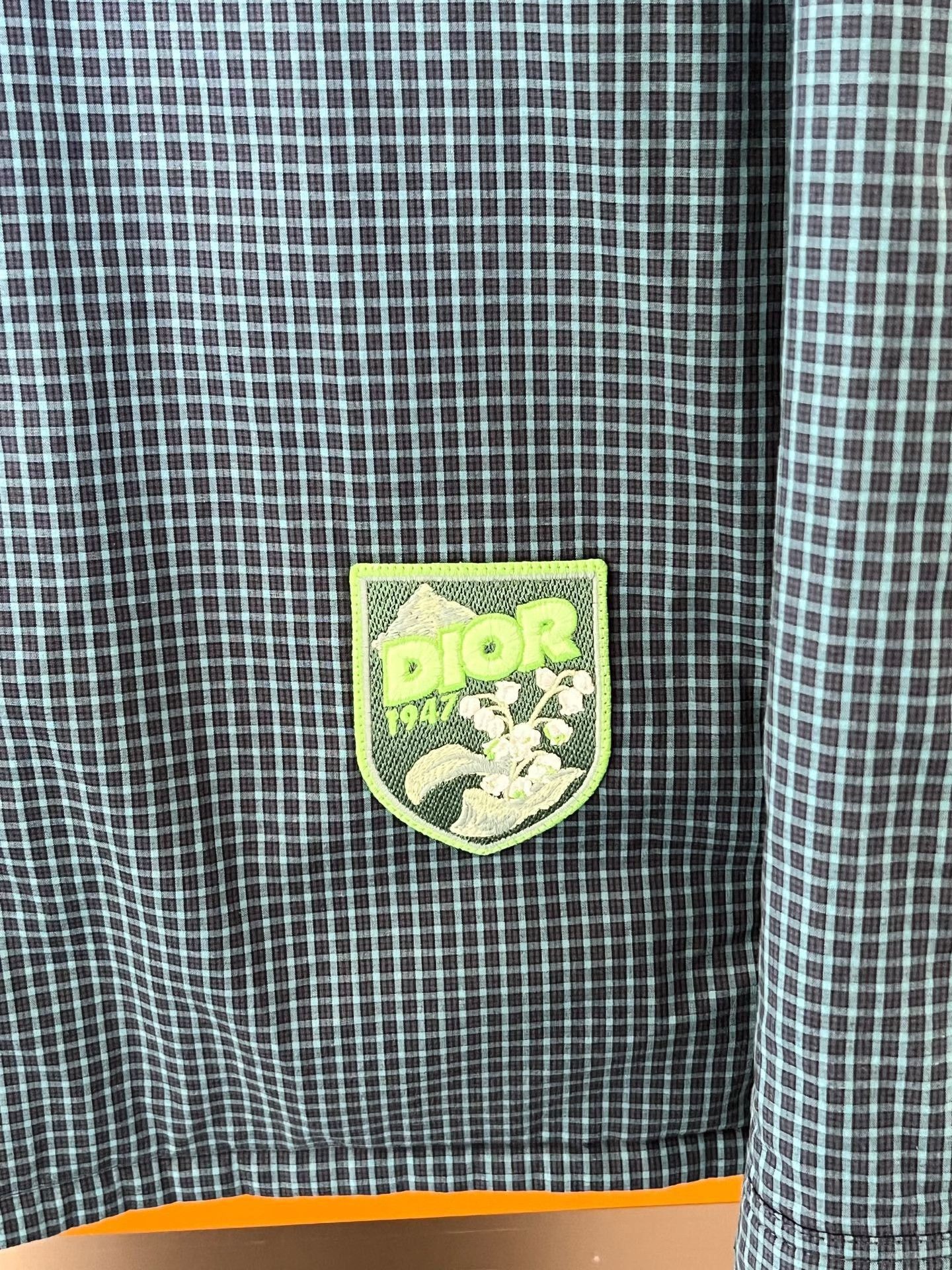 Dior Dior Blue Plaid Embroidered Logo Cotton Jacket Size US M / EU 48-50 / 2 - 3 Thumbnail