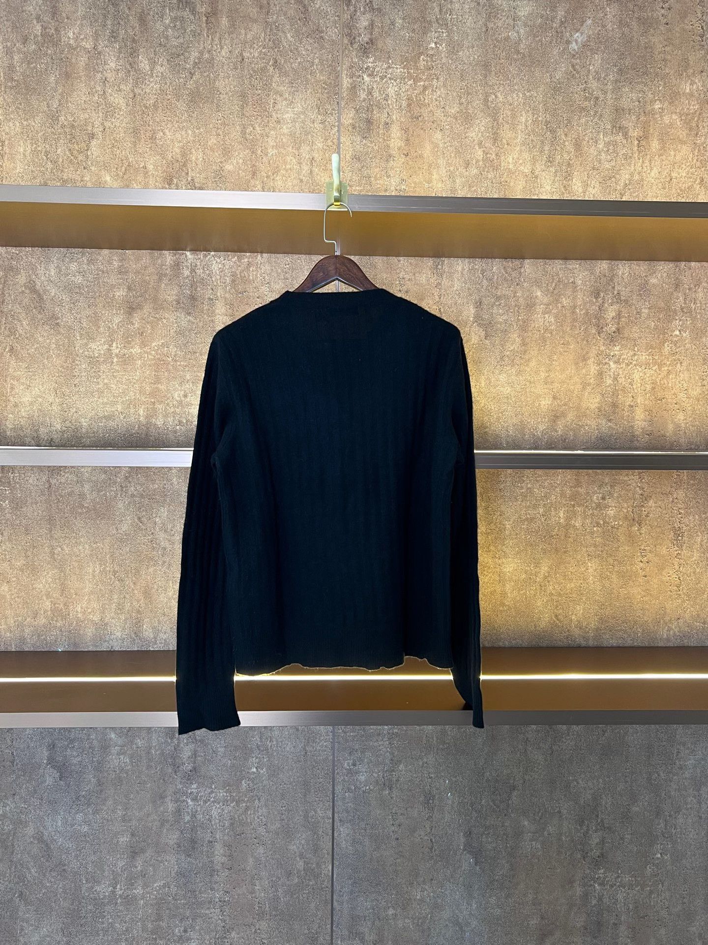 Bottega Veneta Bottega Veneta Black Cashmere Knit Sweater Size US M / EU 48-50 / 2 - 2 Thumbnail
