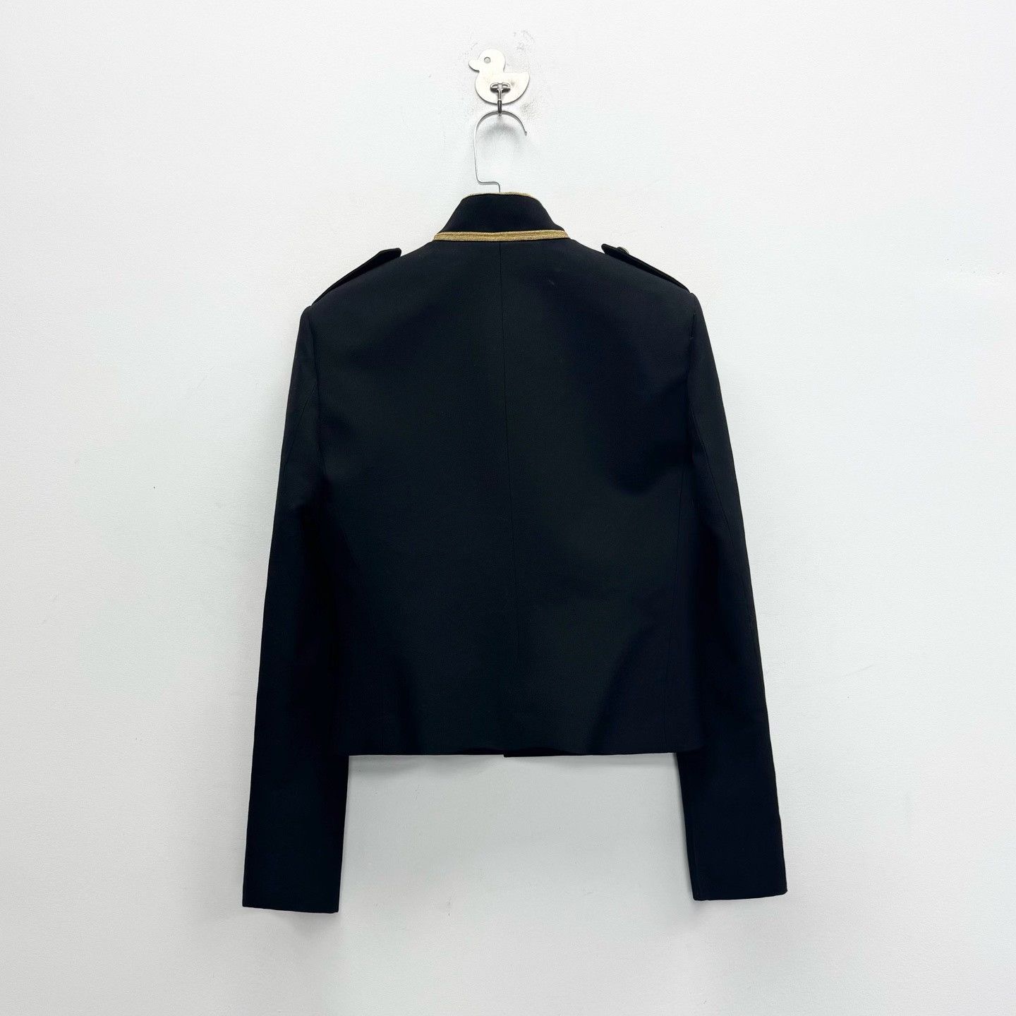 Saint Laurent Paris Saint Laurent Runway Black Gold Button Blazer Size XS / US 0-2 / IT 36-38 - 2 Thumbnail