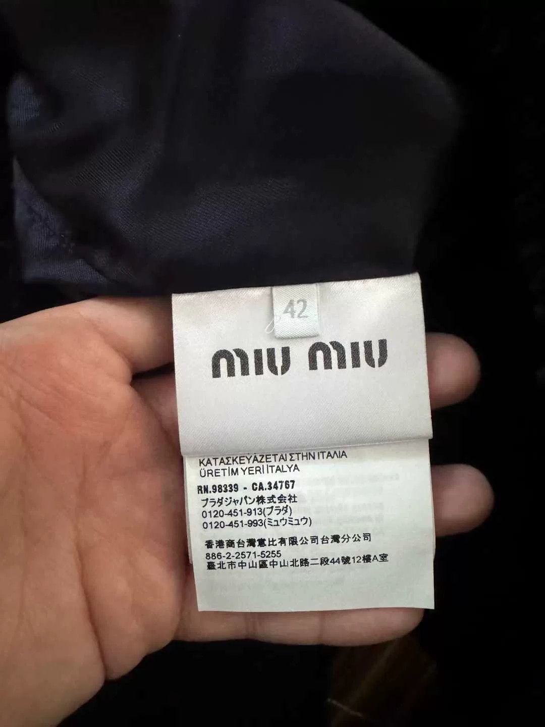 Miu Miu Miu Miu Navy Corduroy Zip Jacket Size M / US 6-8 / IT 42-44 - 5 Thumbnail