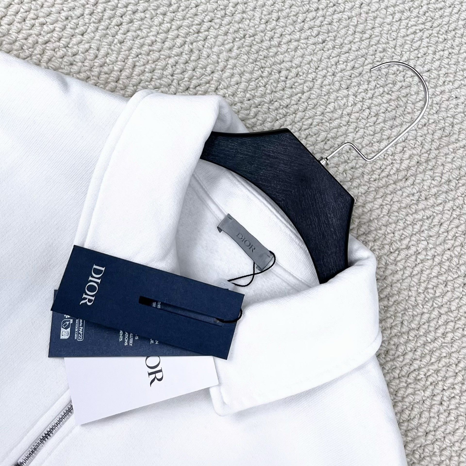Dior Dior White Half-Zip Collar Fleece Sweatshirt Size US M / EU 48-50 / 2 - 3 Thumbnail