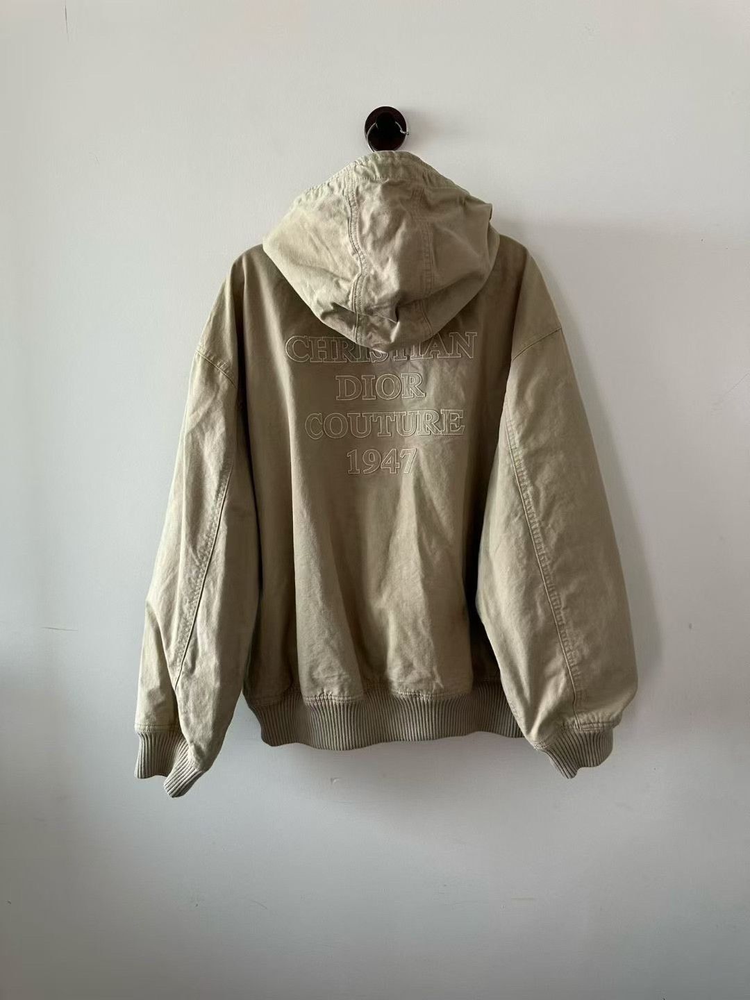 Dior Dior Khaki Slogan Hooded Jacket Size US M / EU 48-50 / 2 - 2 Thumbnail