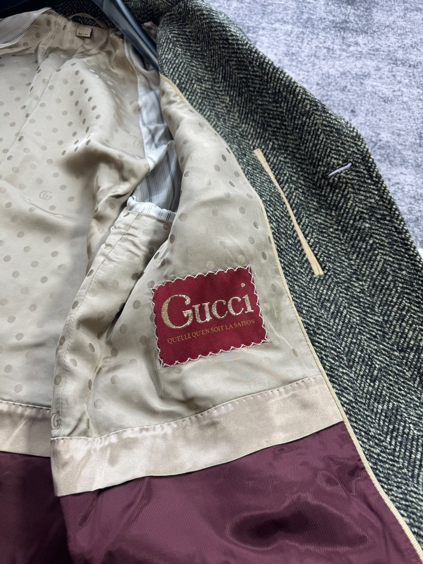 Gucci Gucci Runway Gray Tiger Embroidery Wool Coat Size US S / EU 44-46 / 1 - 3 Thumbnail