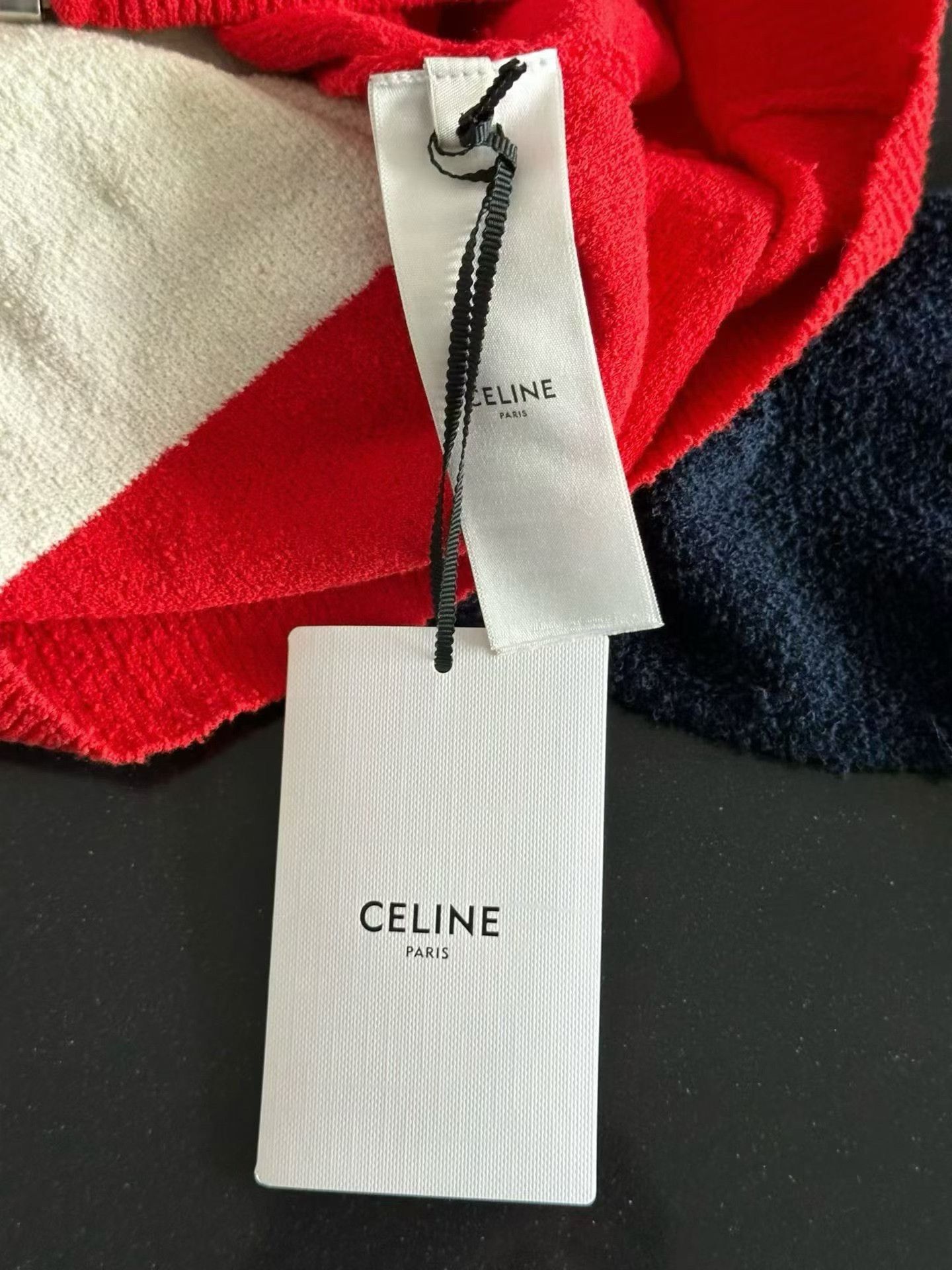 Celine Celine Triomphe Red White Blue Zip Hoodie Size US L / EU 52-54 / 3 - 3 Thumbnail