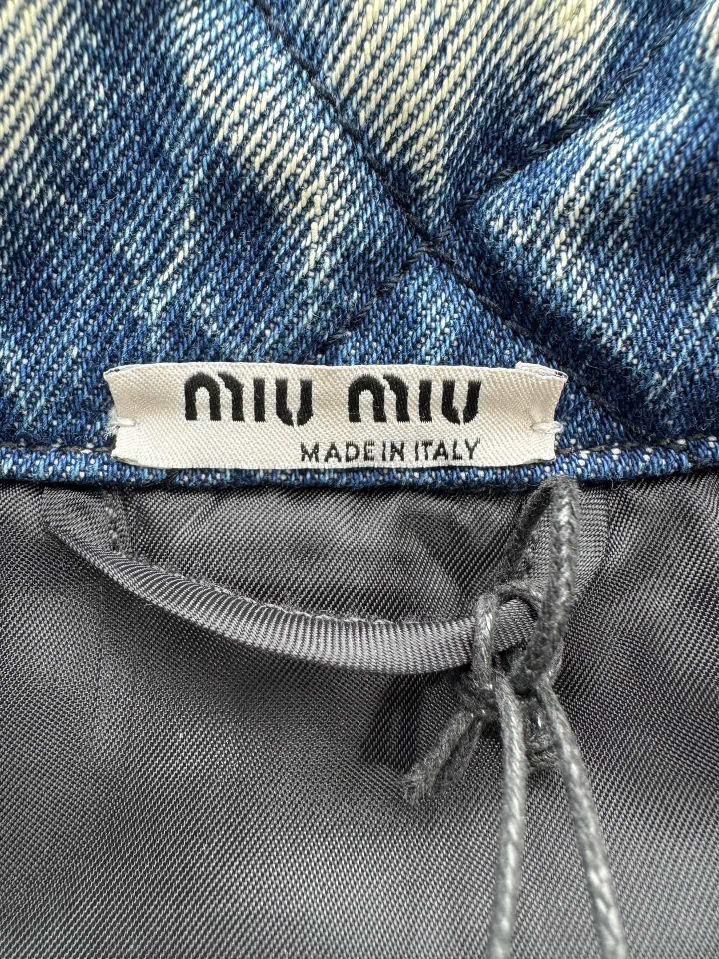 Miu Miu Miu Miu Washed Distressed Denim Jacket Size M / US 6-8 / IT 42-44 - 3 Thumbnail