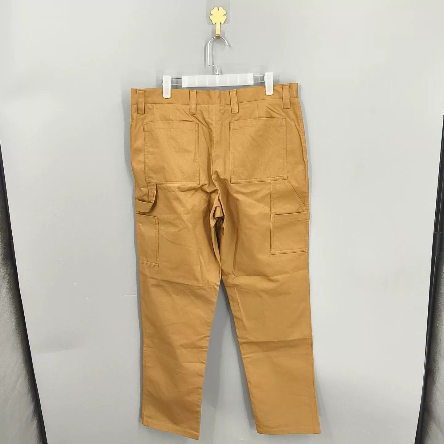 Burberry Burberry Beige Embroidered Straight-Leg Pants Size US 30 / EU 46 - 2 Thumbnail