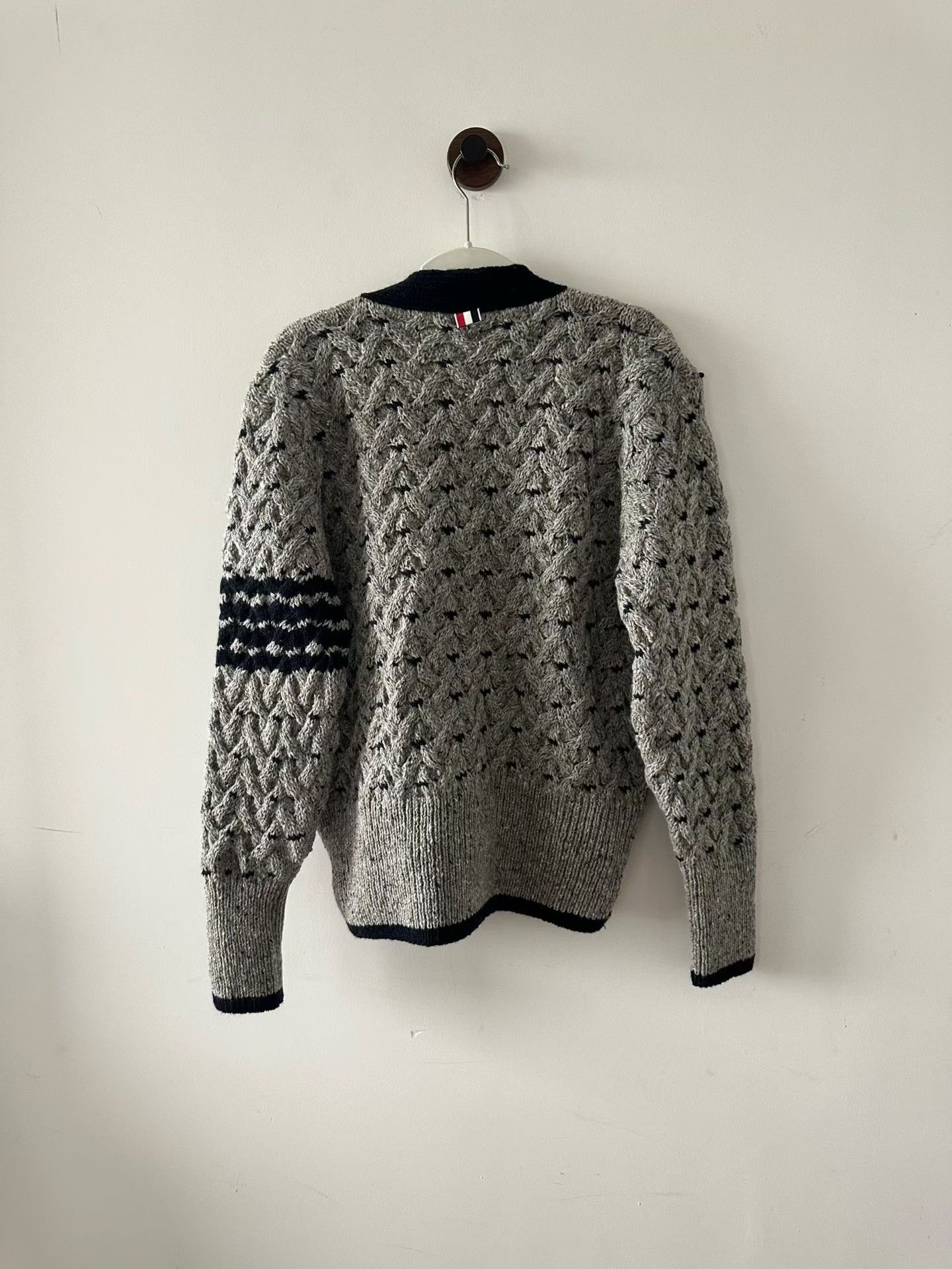 Thom Browne Thom Browne Tweed Colorblock Cardigan Size US XL / EU 56 / 4 - 2 Thumbnail