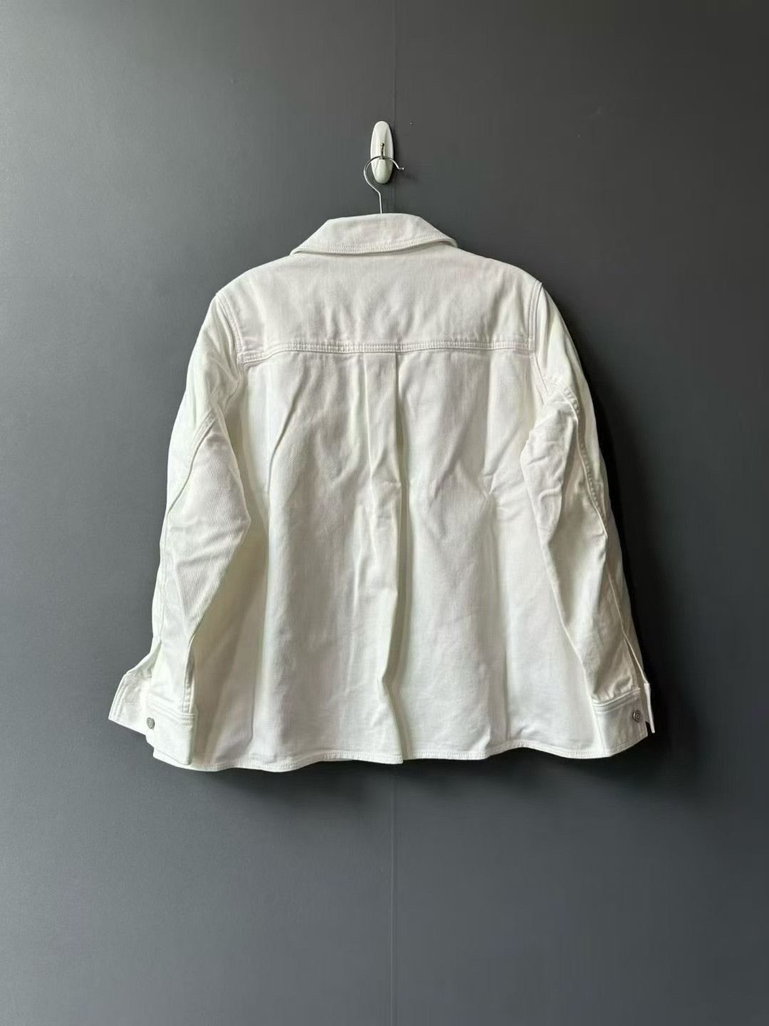 Loewe Loewe New White Pocket Big Logo Denim Jacket Size US M / EU 48-50 / 2 - 2 Thumbnail