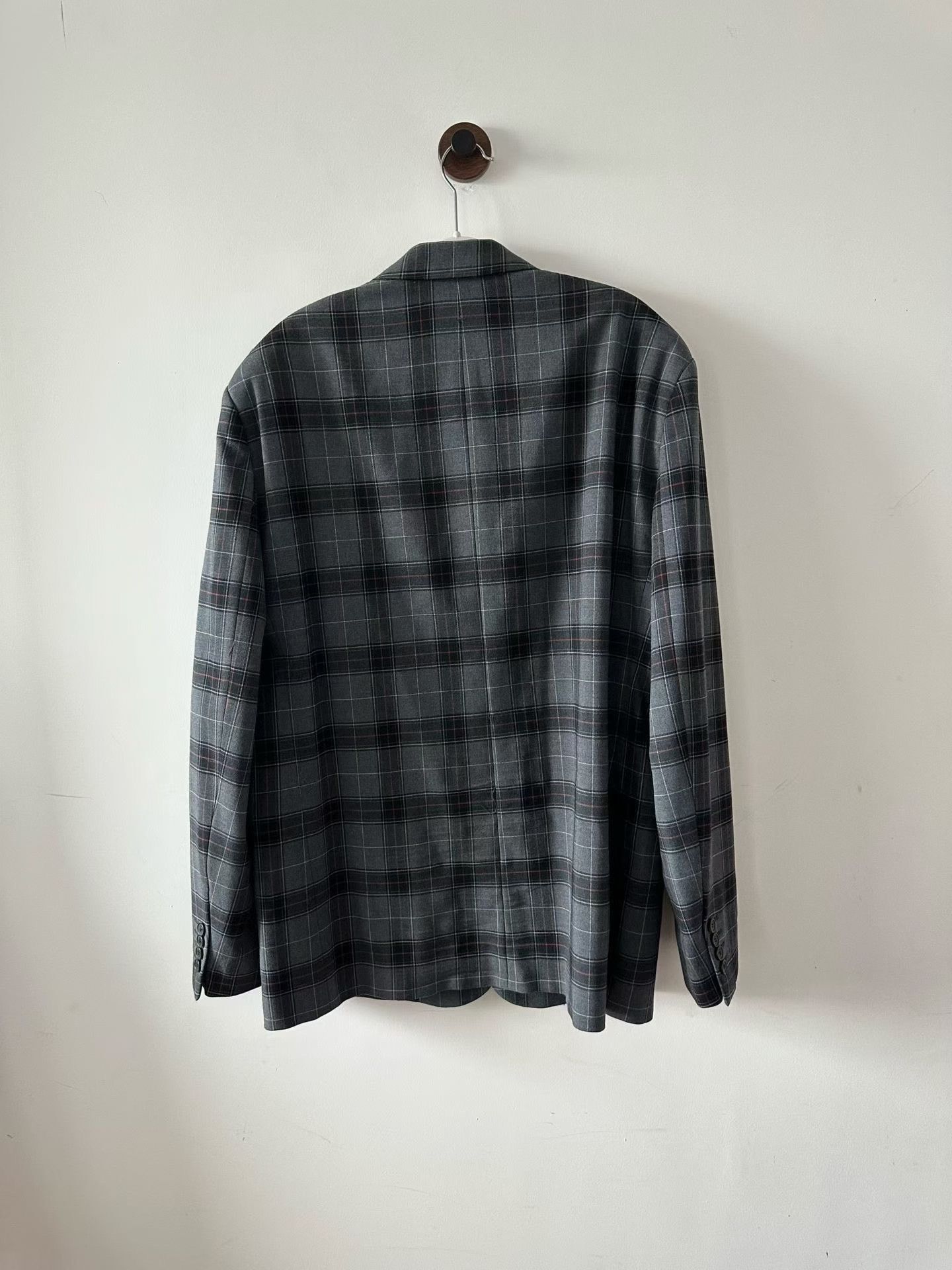 Balenciaga Balenciaga Plaid Sleeve Label Blazer Size US XS / EU 42 / 0 - 2 Thumbnail