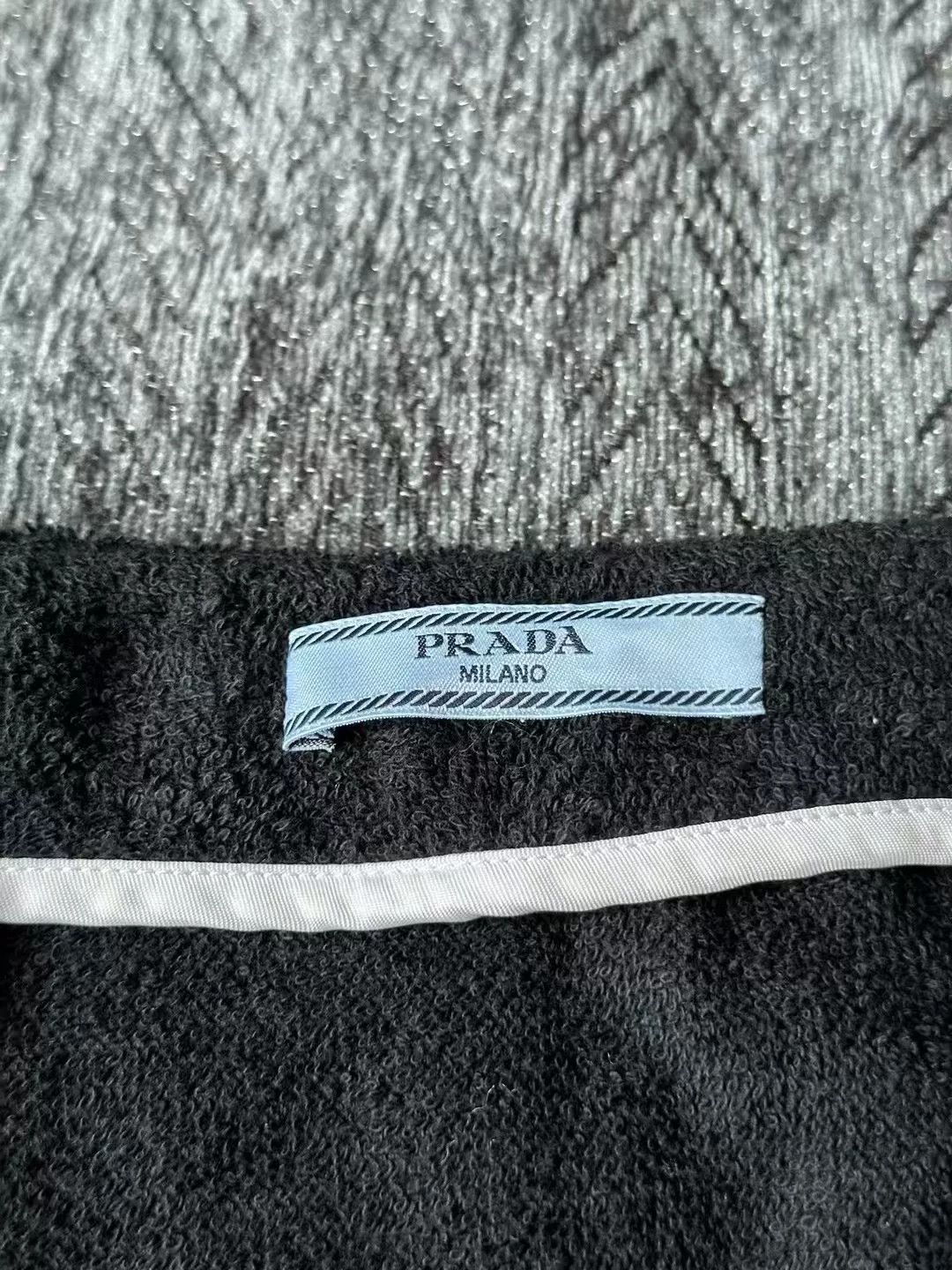 Prada Prada Black White Trim Towel Skirt Size 38" / US 16 / IT 52 - 3 Thumbnail