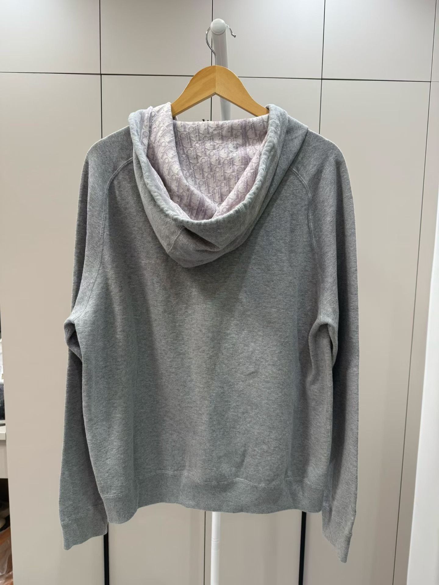 Dior Dior Gray Lined All-over Print Zip Hoodie Size US L / EU 52-54 / 3 - 2 Thumbnail