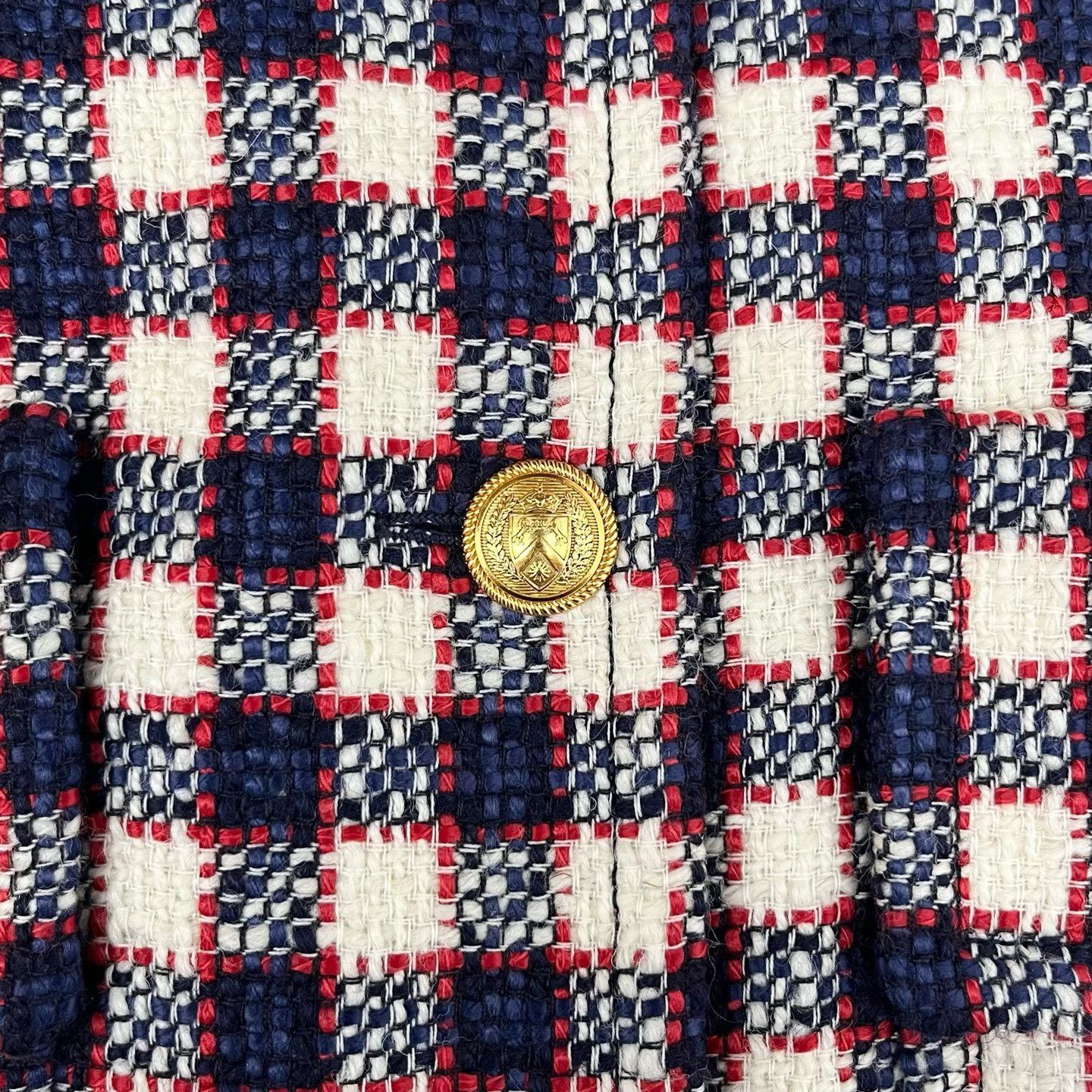 Gucci Gucci Plaid Gold Button Blazer Size M / US 6-8 / IT 42-44 - 5 Thumbnail