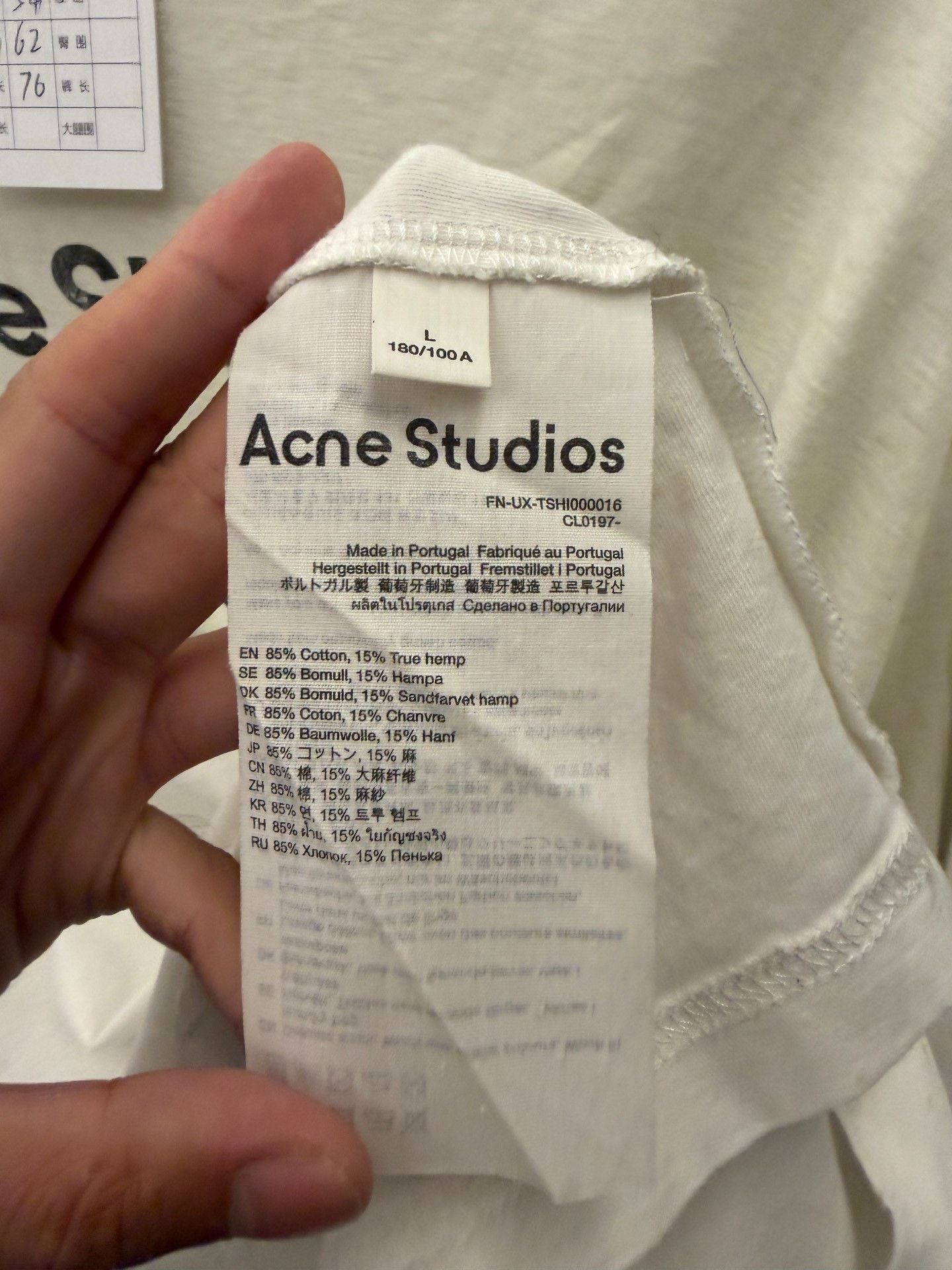 Acne Studios Acne Studios 1996 Stockholm Logo LS T-Shirt L Size US L / EU 52-54 / 3 - 4 Thumbnail