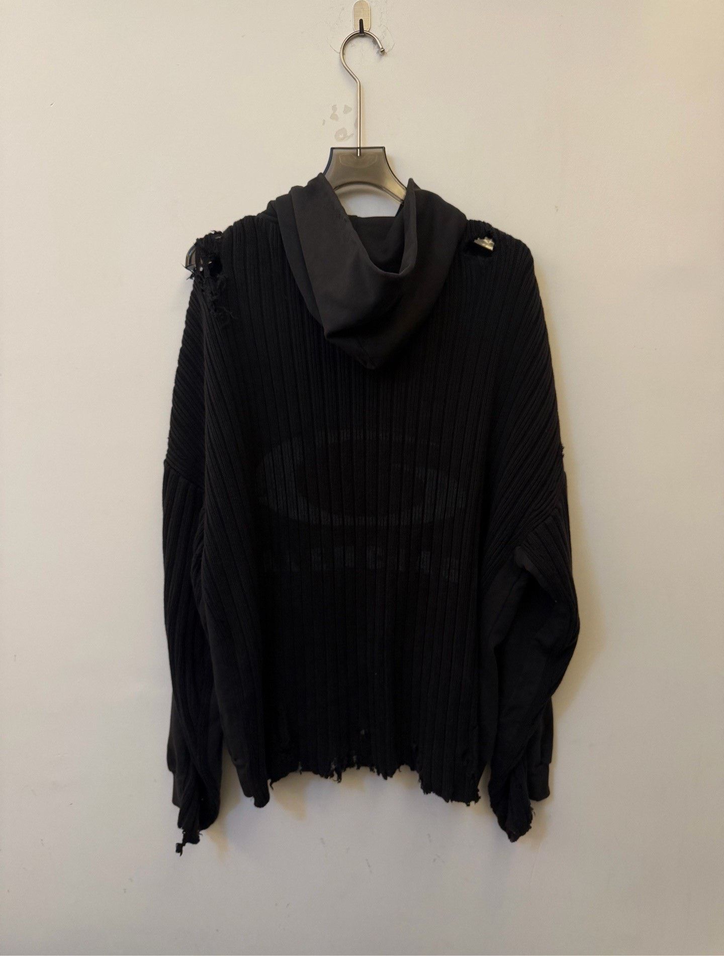 Balenciaga Balenciaga Panelled Distressed Zip Hoodie 2 Size US M / EU 48-50 / 2 - 2 Thumbnail