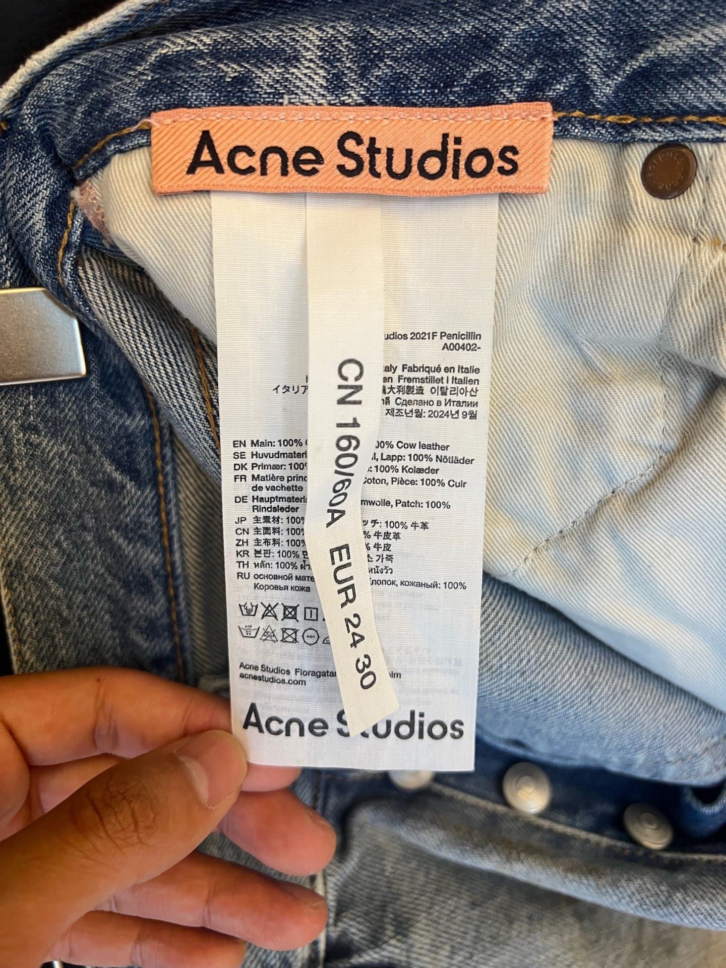 Acne Studios Acne Studios Penicillin Distressed Jeans 24 Size 24" / US 00 / IT 34 - 3 Thumbnail