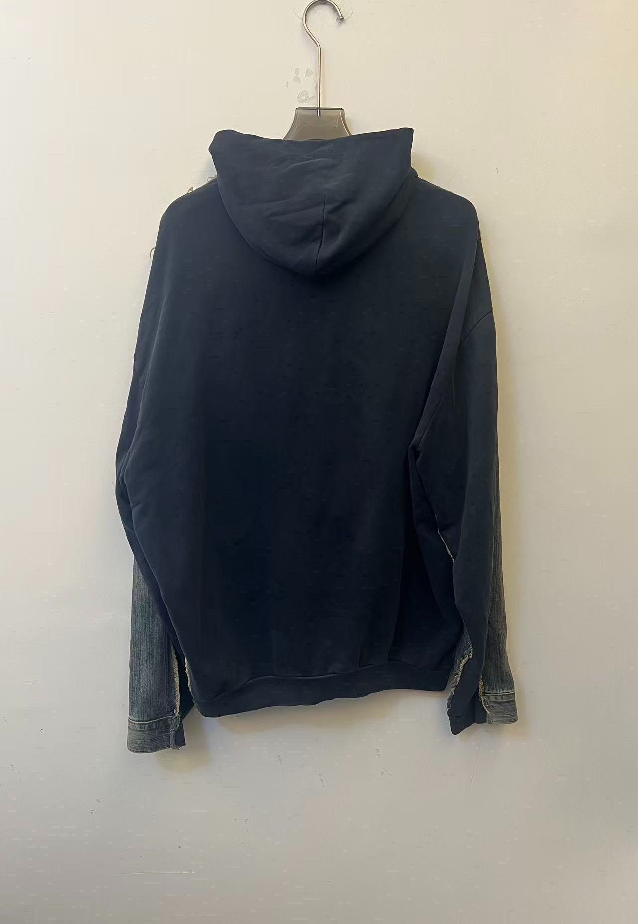Balenciaga Balenciaga Layered Hooded Denim Jacket Size 1 Size US S / EU 44-46 / 1 - 3 Thumbnail