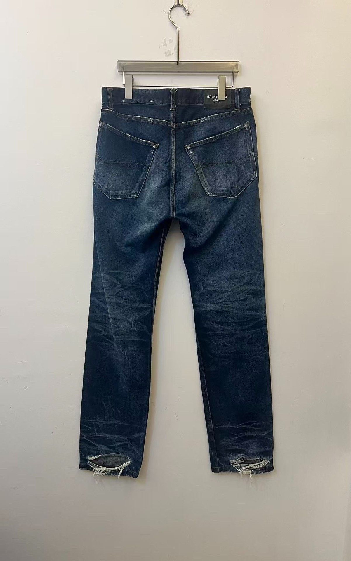 Balenciaga Balenciaga Distressed Water Ripple Denim Size 31 Size US 31 - 3 Thumbnail