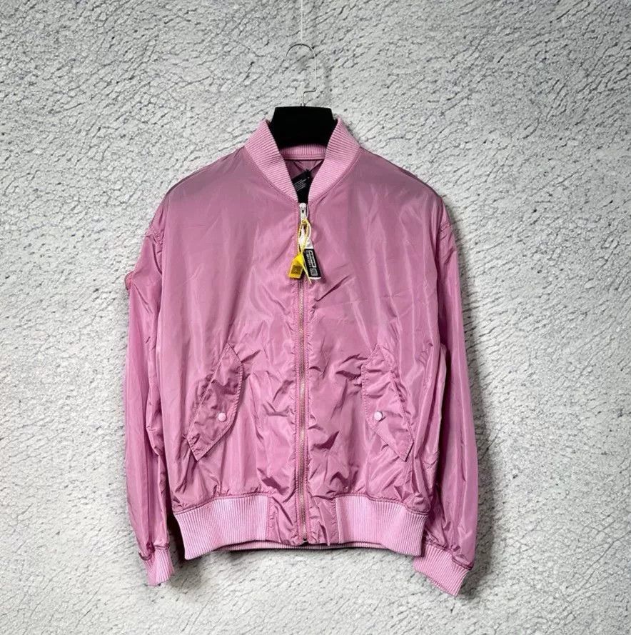 Prada Prada Pink Re-Nylon Triangle Logo Bomber Jacket IT 36 Size XS / US 0-2 / IT 36-38 - 2 Thumbnail