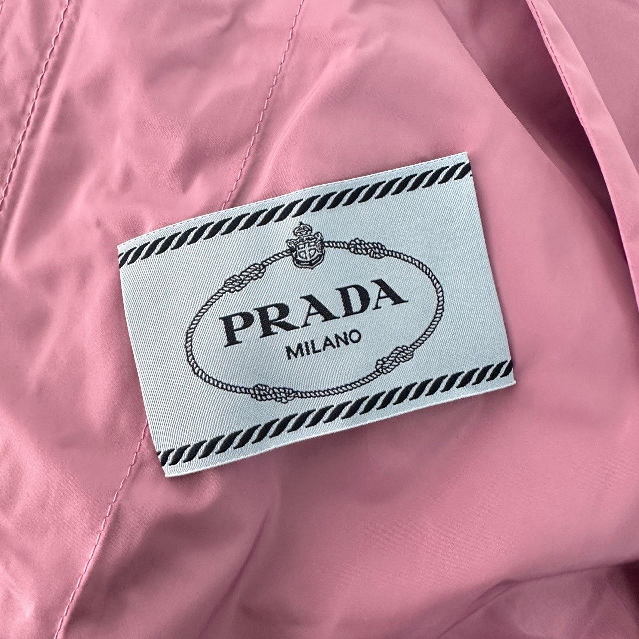 Prada Prada Pink Re-Nylon Triangle Logo Bomber Jacket IT 36 Size XS / US 0-2 / IT 36-38 - 5 Thumbnail