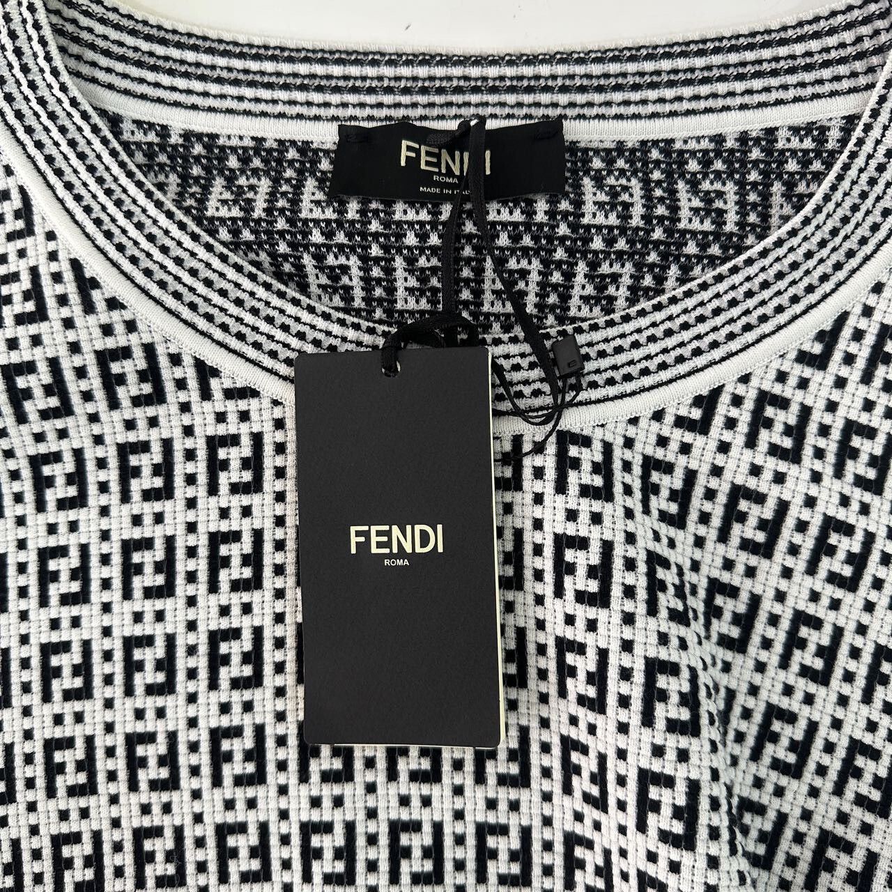 Fendi Fendi FF Monogram Knit Sweater Size 56 Size US XL / EU 56 / 4 - 3 Thumbnail