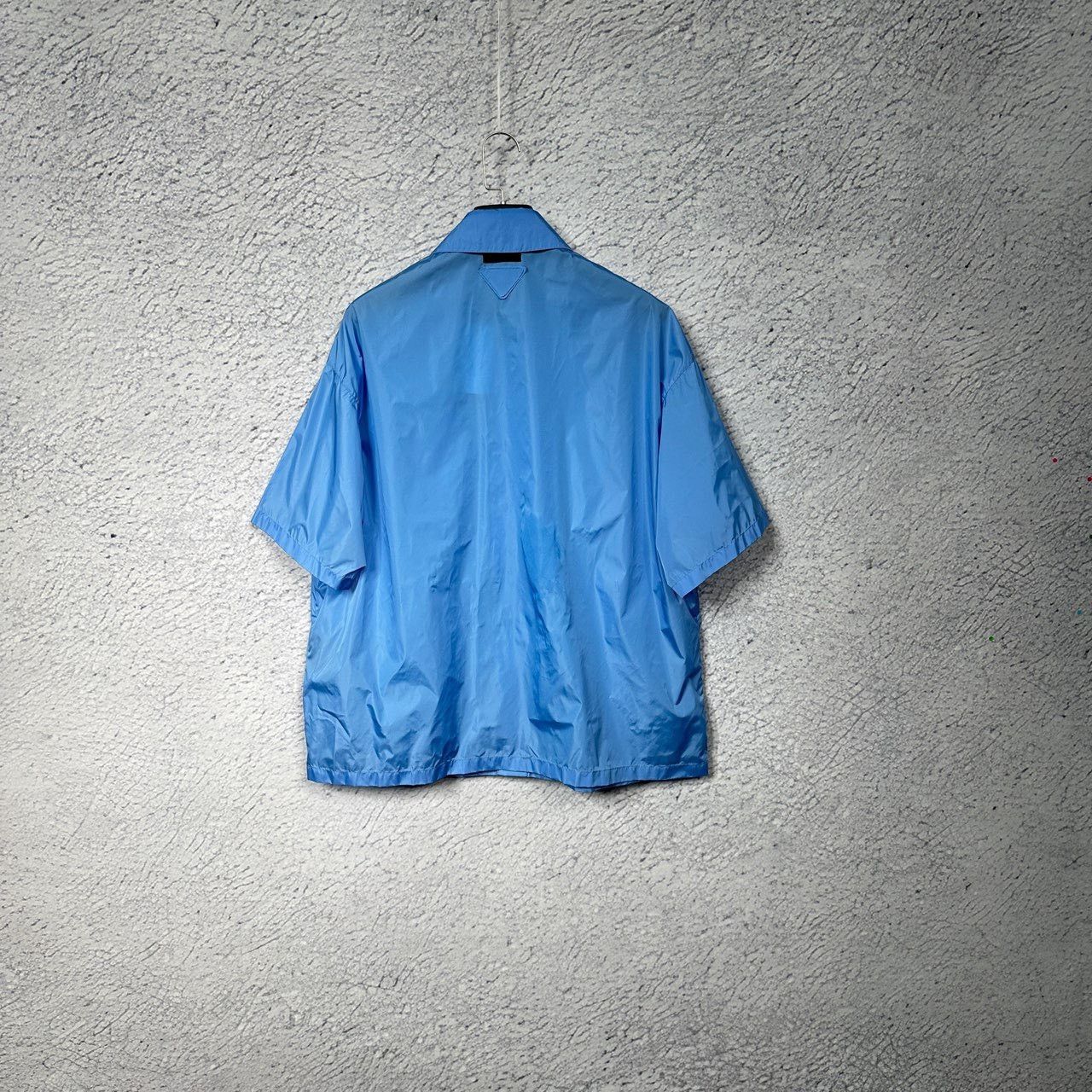 Prada Prada Blue Nylon Short Sleeve Shirt Size M Size US M / EU 48-50 / 2 - 2 Thumbnail