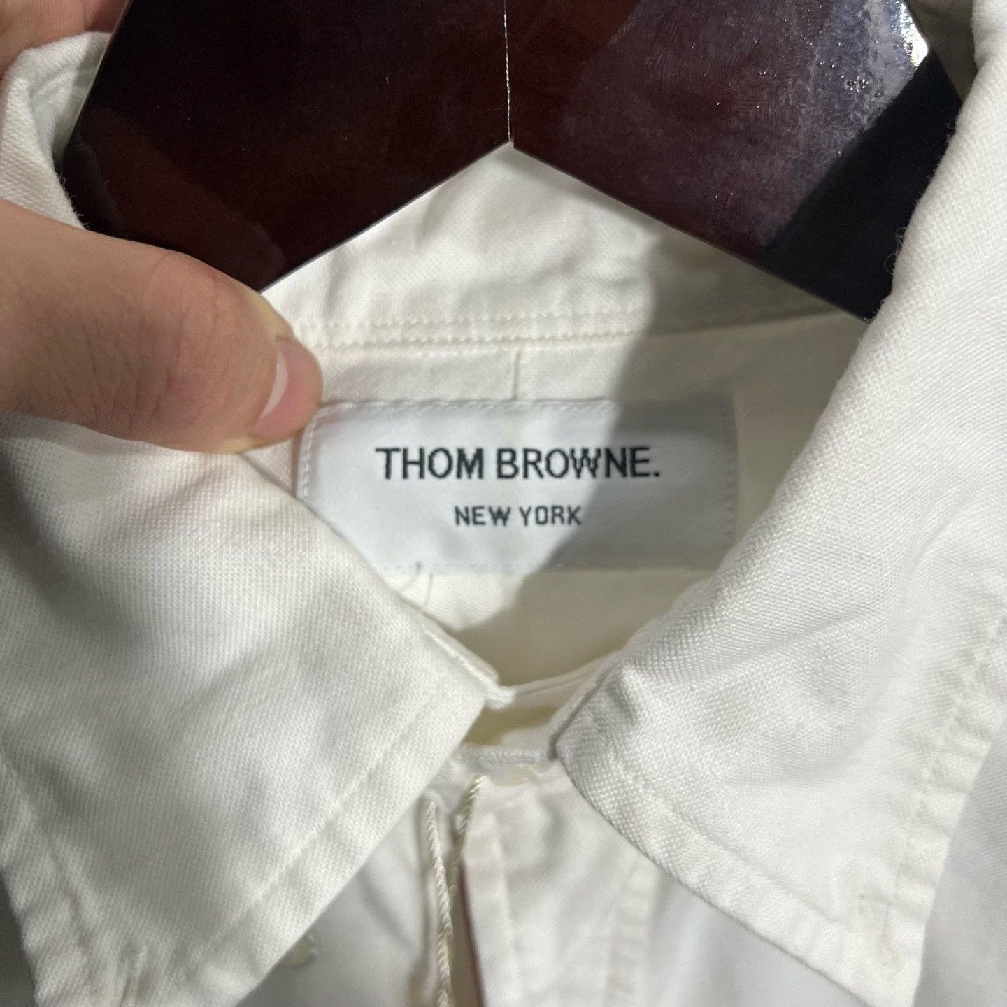 Thom Browne Thom Browne Striped Brown Shirt l Men Size US L / EU 52-54 / 3 - 3 Thumbnail