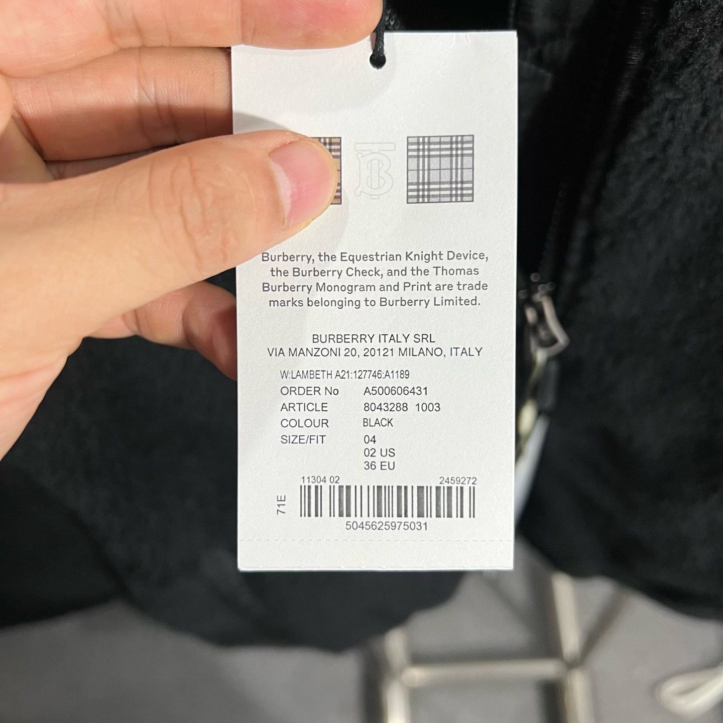 Burberry Burberry Black Jacket L Women Size L / US 10 / IT 46 - 5 Thumbnail