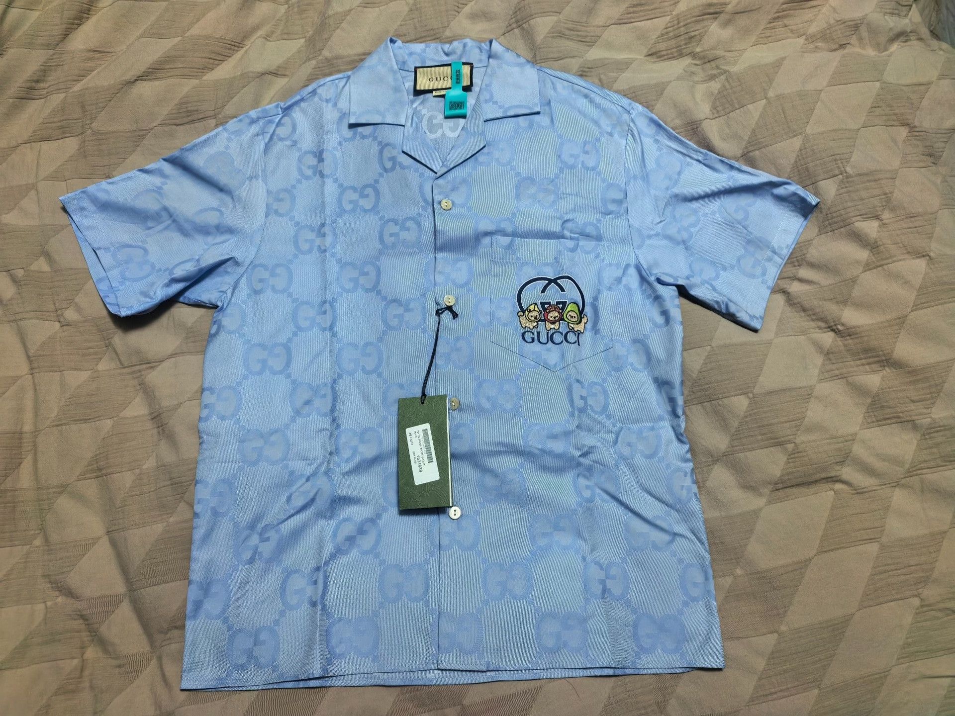 Gucci Gucci GG Monogram Patch Short Sleeve Shirt 46 Size US S / EU 44-46 / 1 - 2 Thumbnail