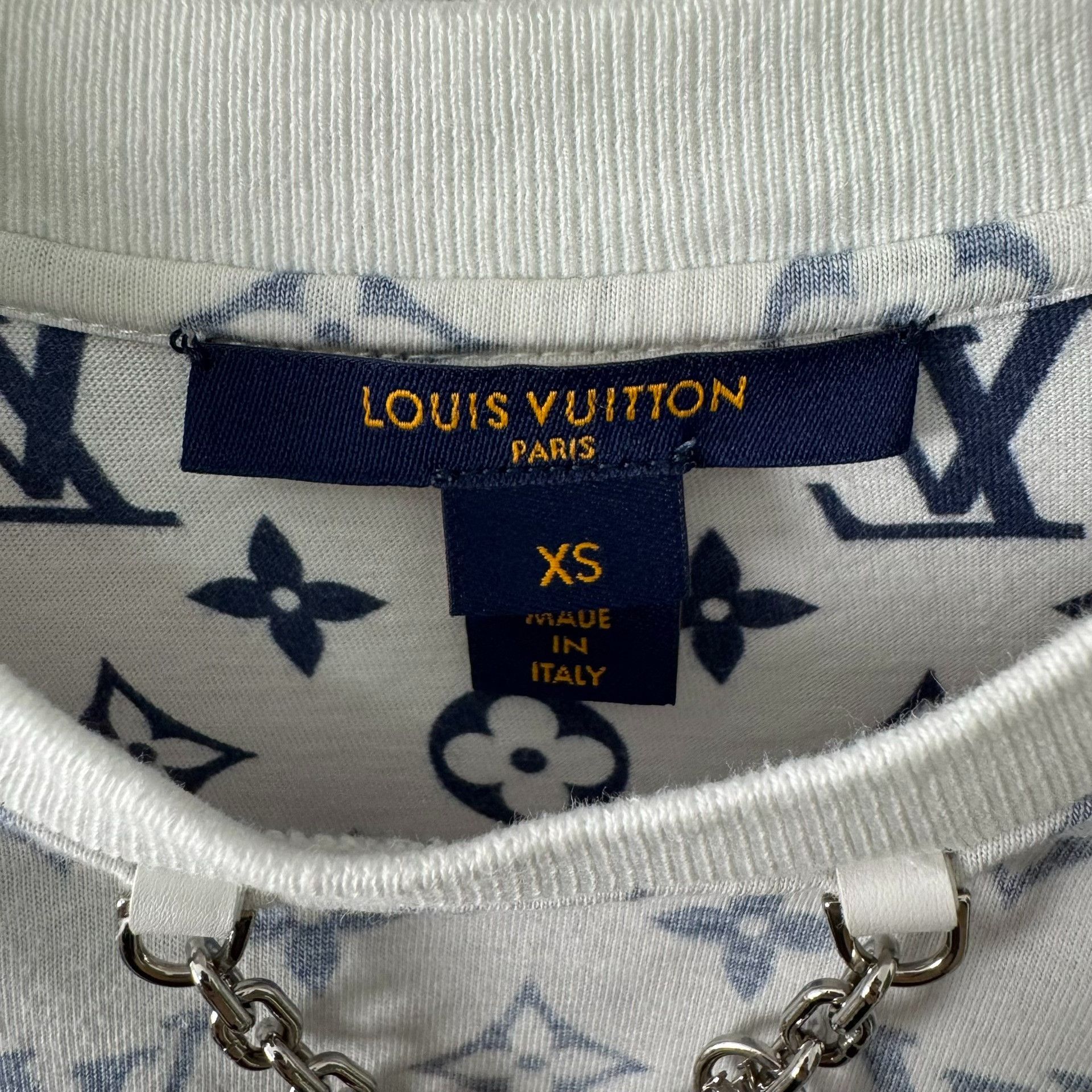 Louis Vuitton Louis Vuitton Monogram Chain T-Shirt XS Size XS / US 0-2 / IT 36-38 - 3 Thumbnail
