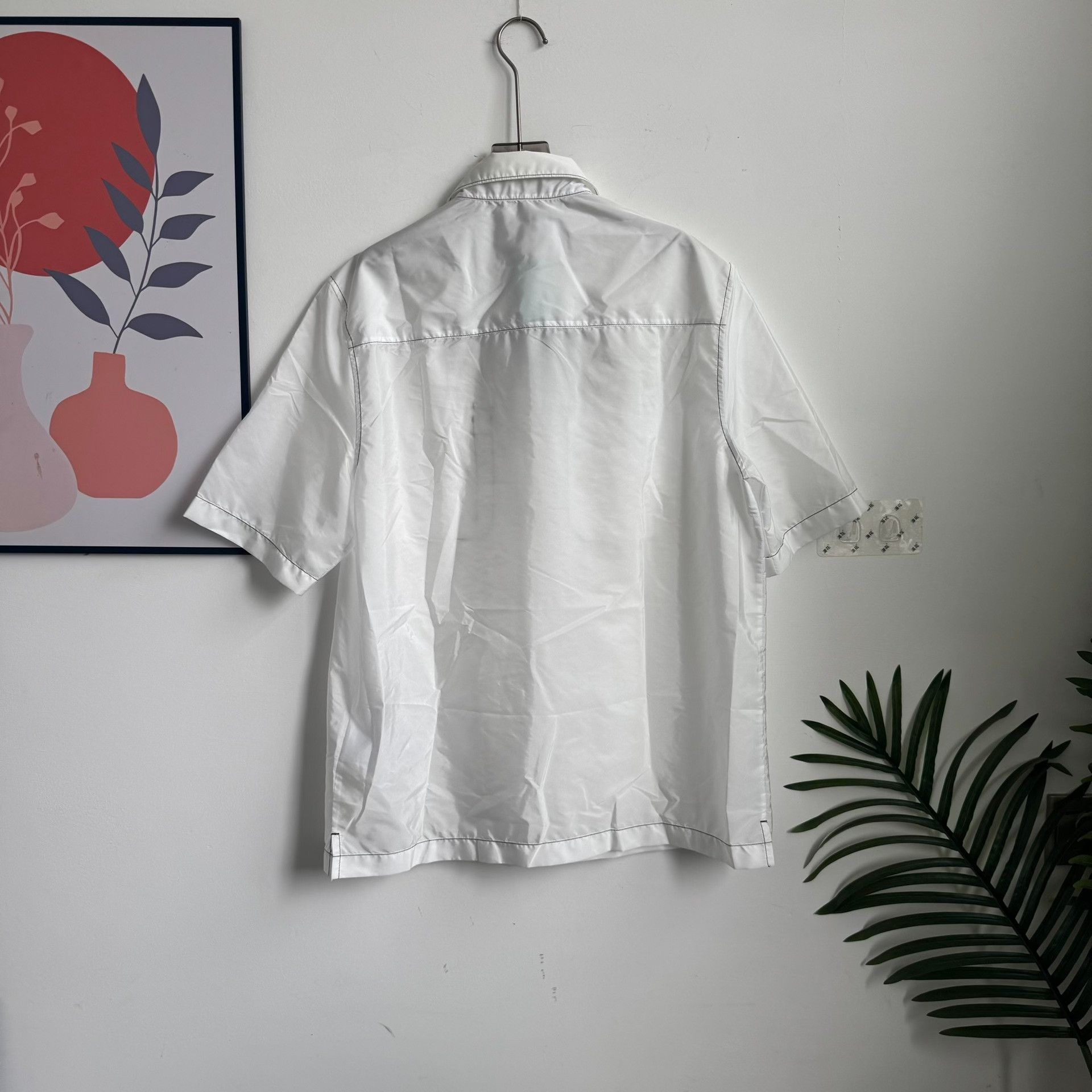 Prada Prada Re-Nylon Triangle Logo Shirt Size L Size US L / EU 52-54 / 3 - 2 Thumbnail