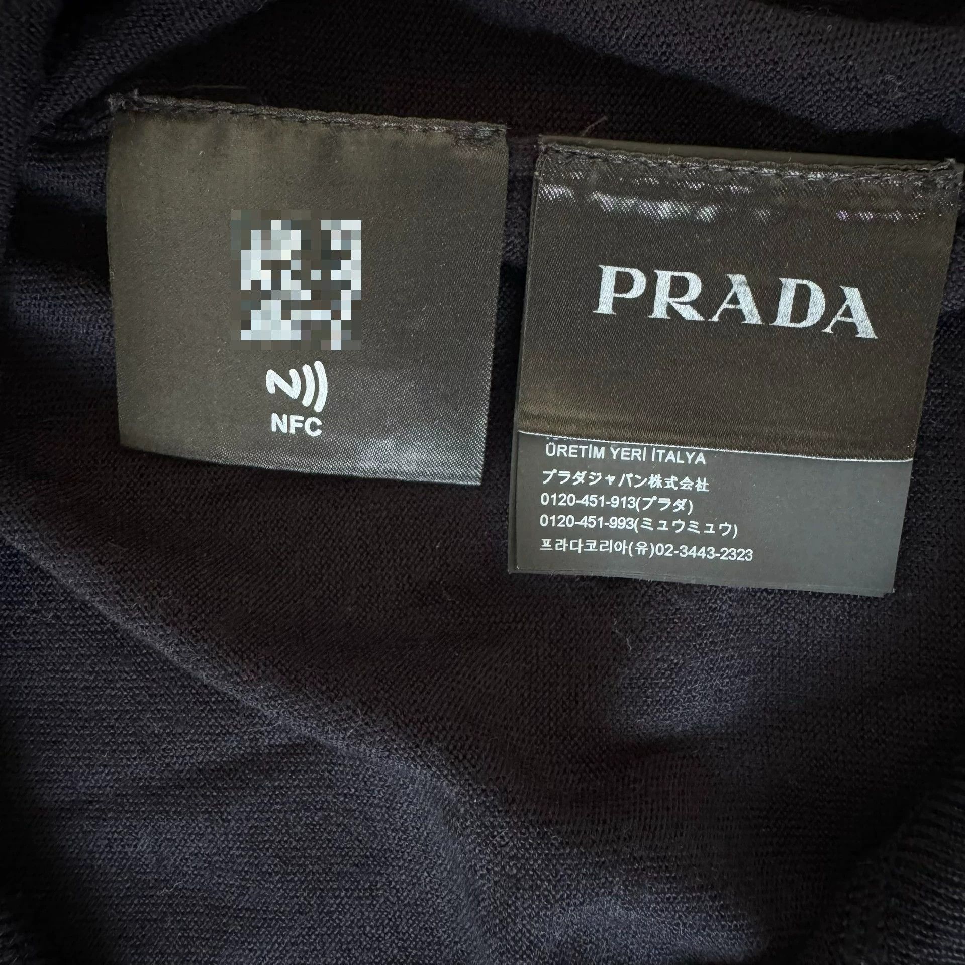 Prada Prada Logo Knit T-Shirt 52 Size US L / EU 52-54 / 3 - 4 Thumbnail
