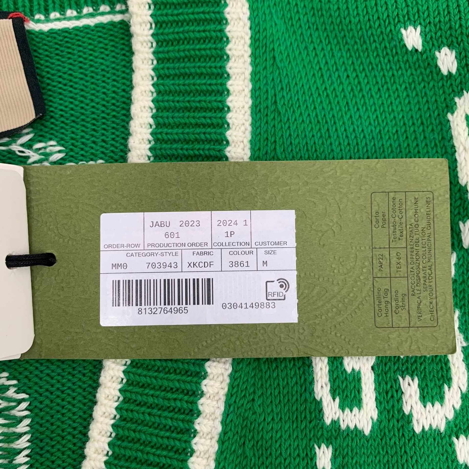 Gucci Gucci GG Jacquard Cotton Cardigan M Size US M / EU 48-50 / 2 - 7 Thumbnail