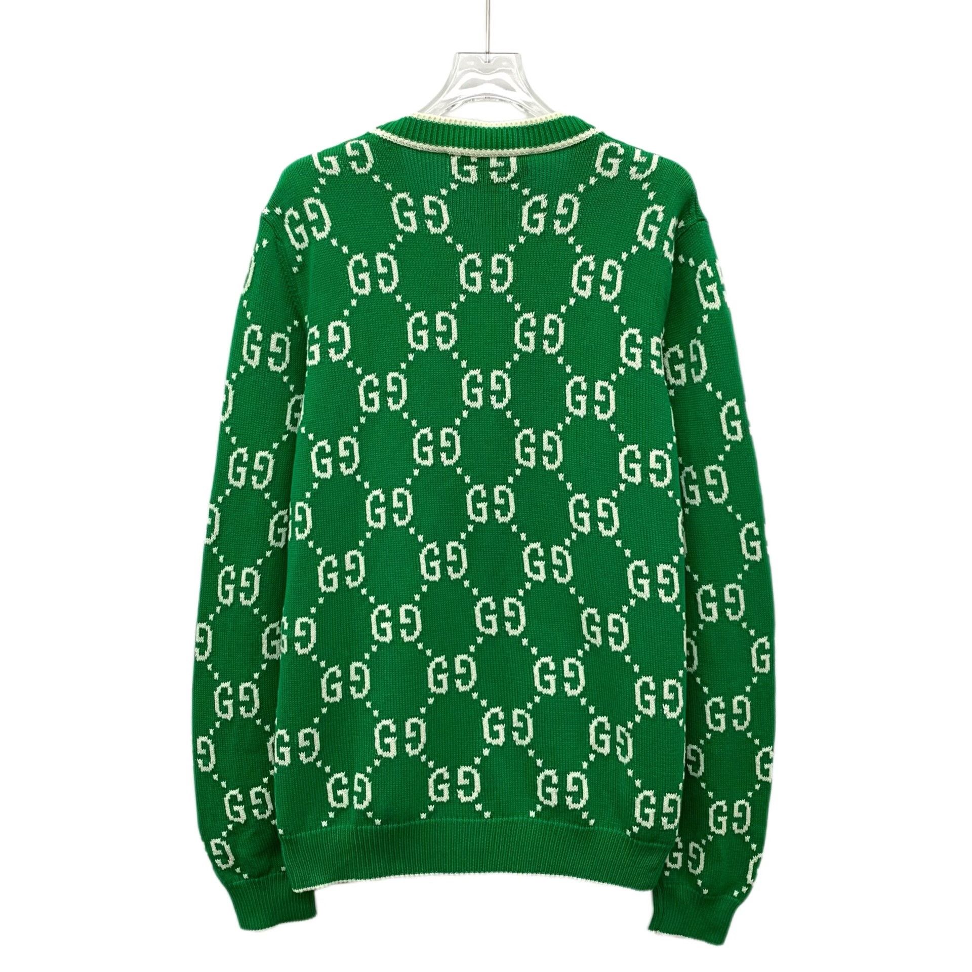 Gucci Gucci GG Jacquard Cotton Cardigan M Size US M / EU 48-50 / 2 - 2 Thumbnail