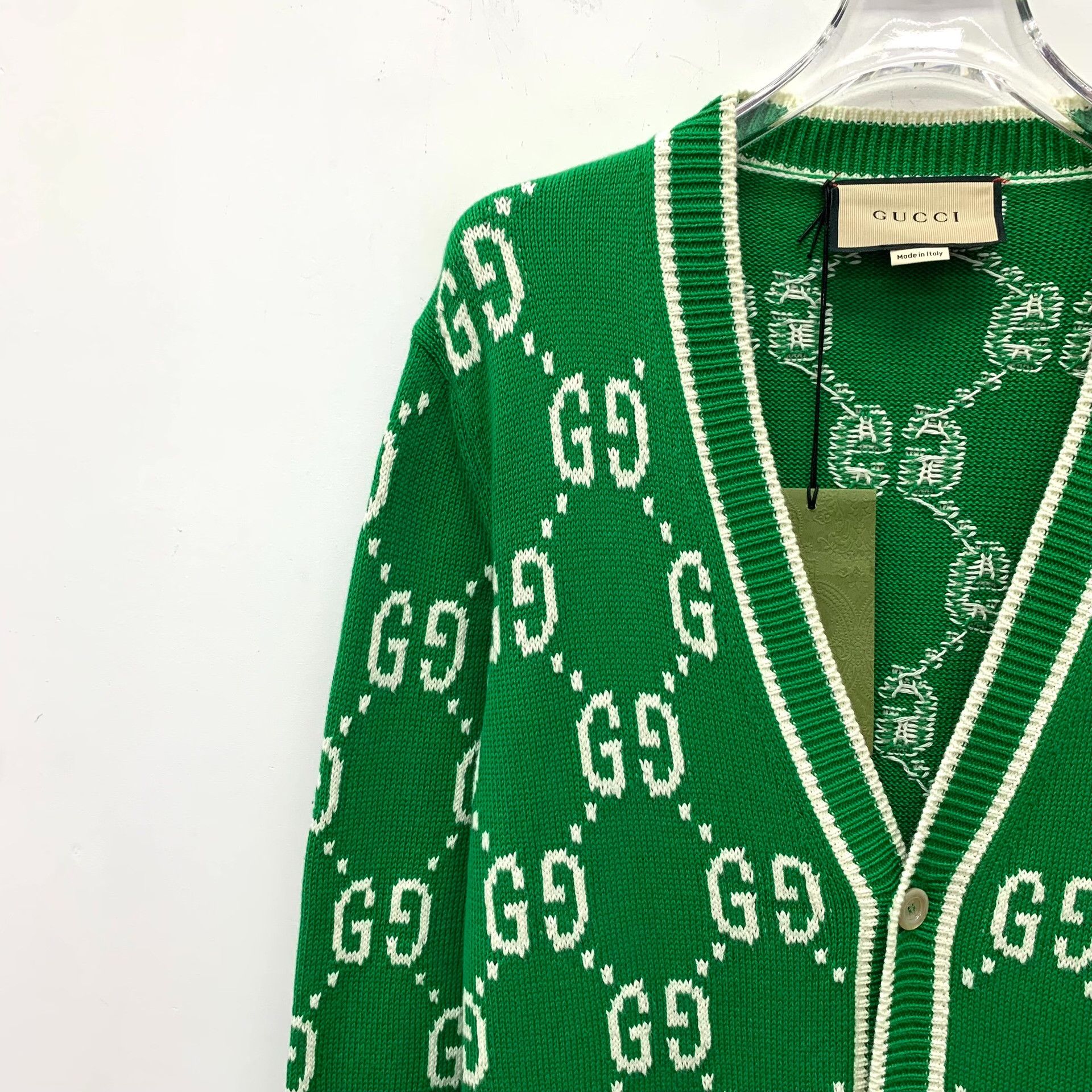 Gucci Gucci GG Jacquard Cotton Cardigan M Size US M / EU 48-50 / 2 - 3 Thumbnail