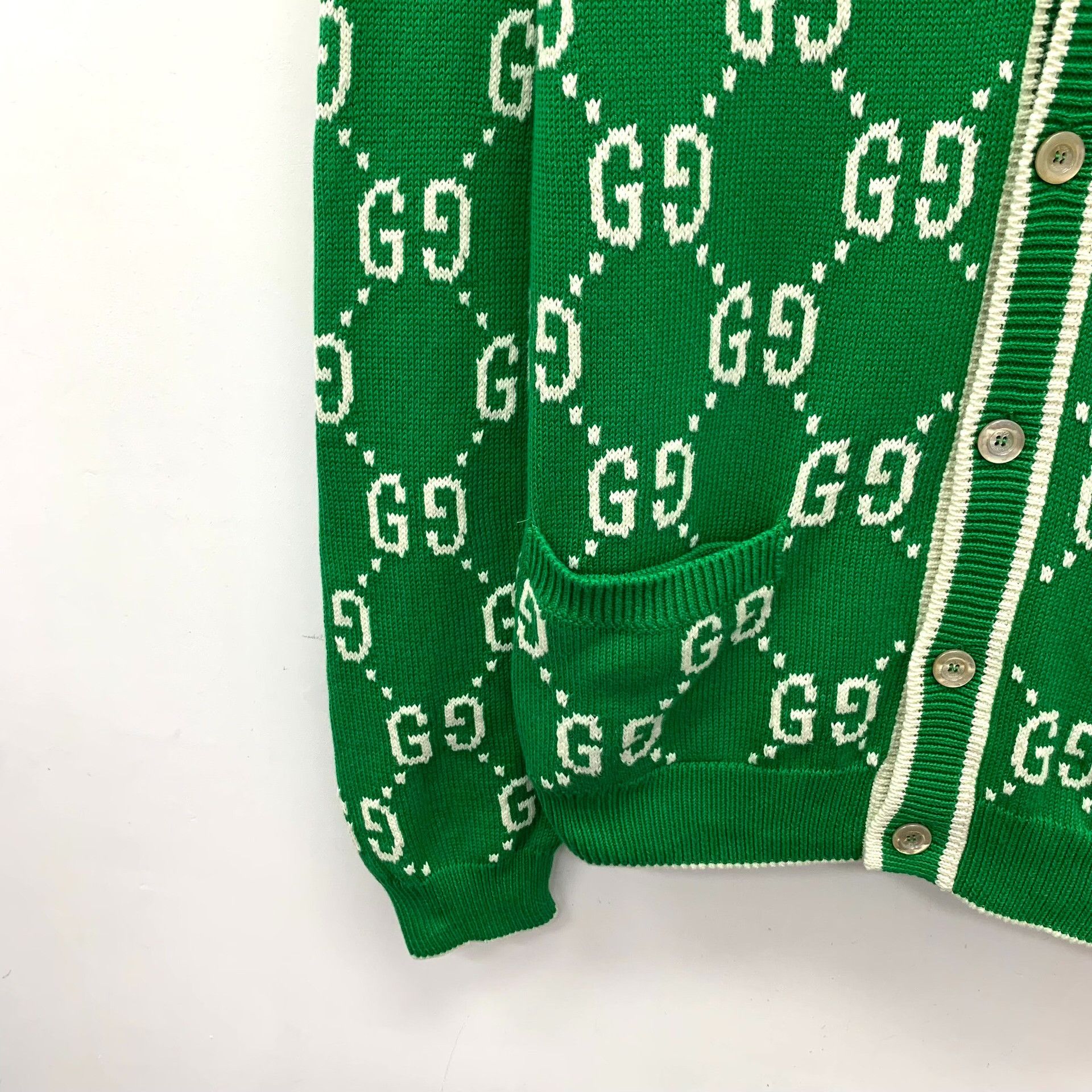 Gucci Gucci GG Jacquard Cotton Cardigan M Size US M / EU 48-50 / 2 - 4 Thumbnail