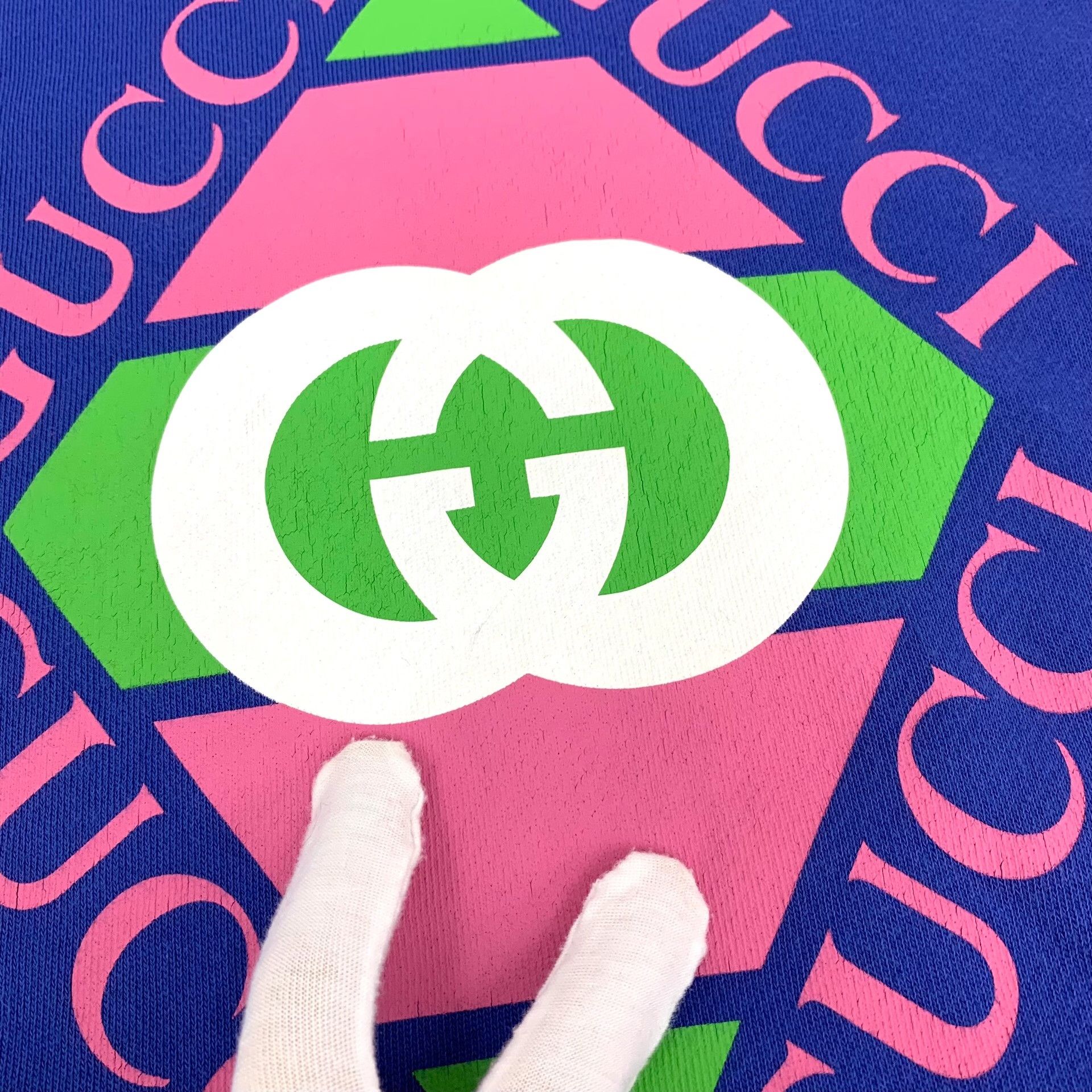 Gucci Gucci Logo Print Cotton Hoodie XXS Size US XXS / EU 40 - 8 Thumbnail