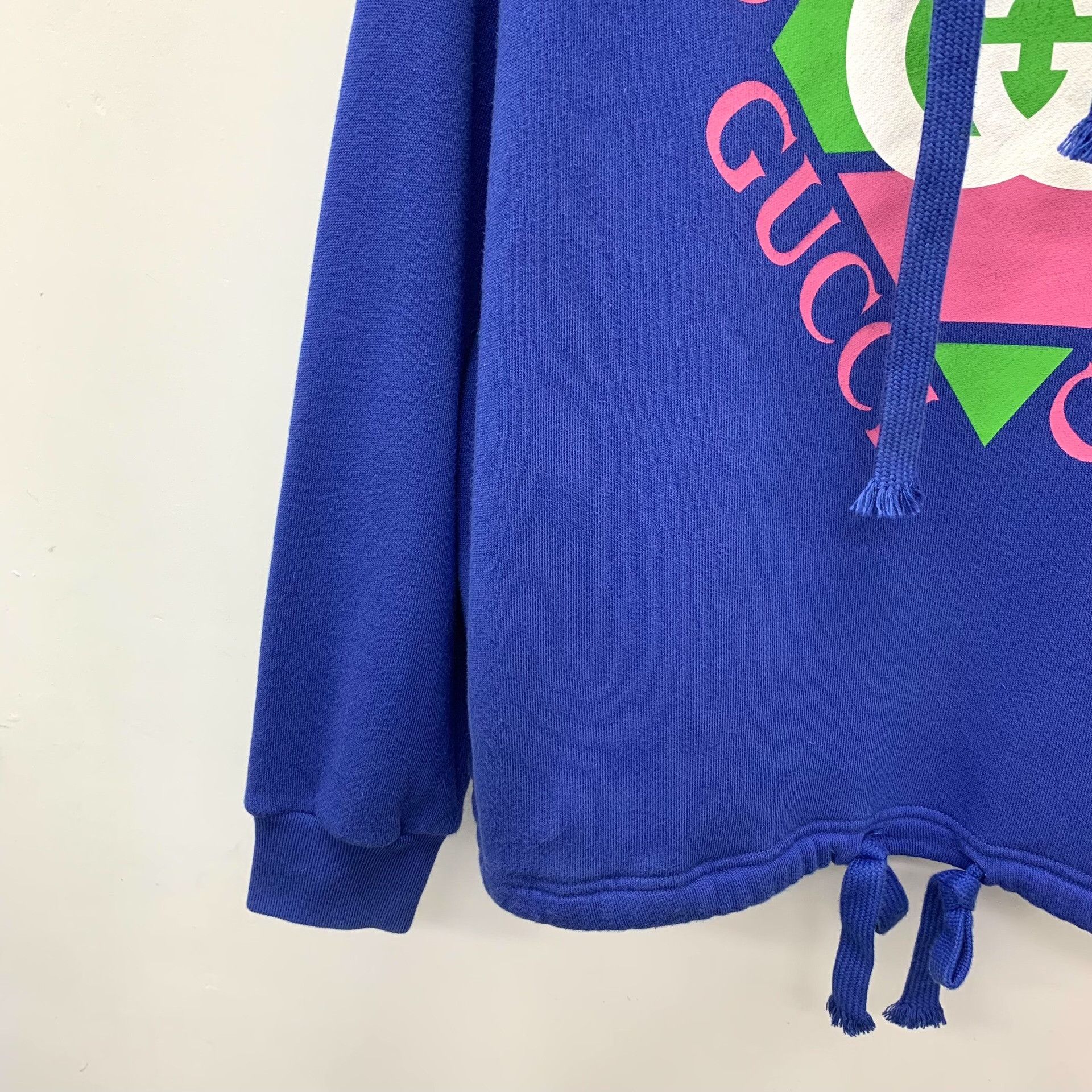 Gucci Gucci Logo Print Cotton Hoodie XXS Size US XXS / EU 40 - 4 Thumbnail