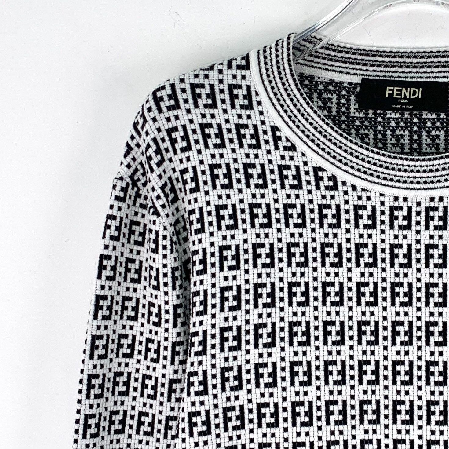 Fendi Fendi FF Monogram Interlace Knit Sweater 48 Size US M / EU 48-50 / 2 - 3 Thumbnail