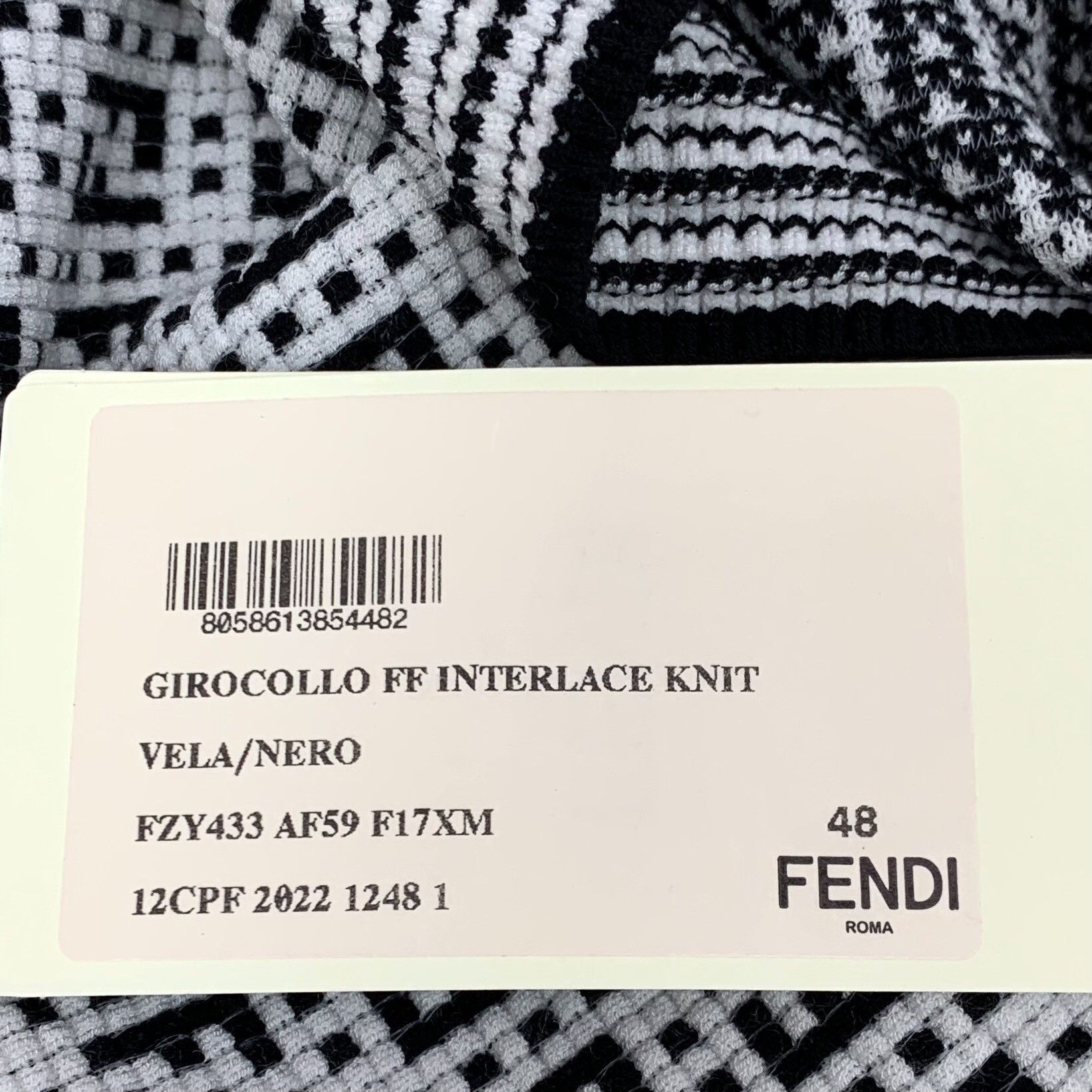 Fendi Fendi FF Monogram Interlace Knit Sweater 48 Size US M / EU 48-50 / 2 - 8 Thumbnail