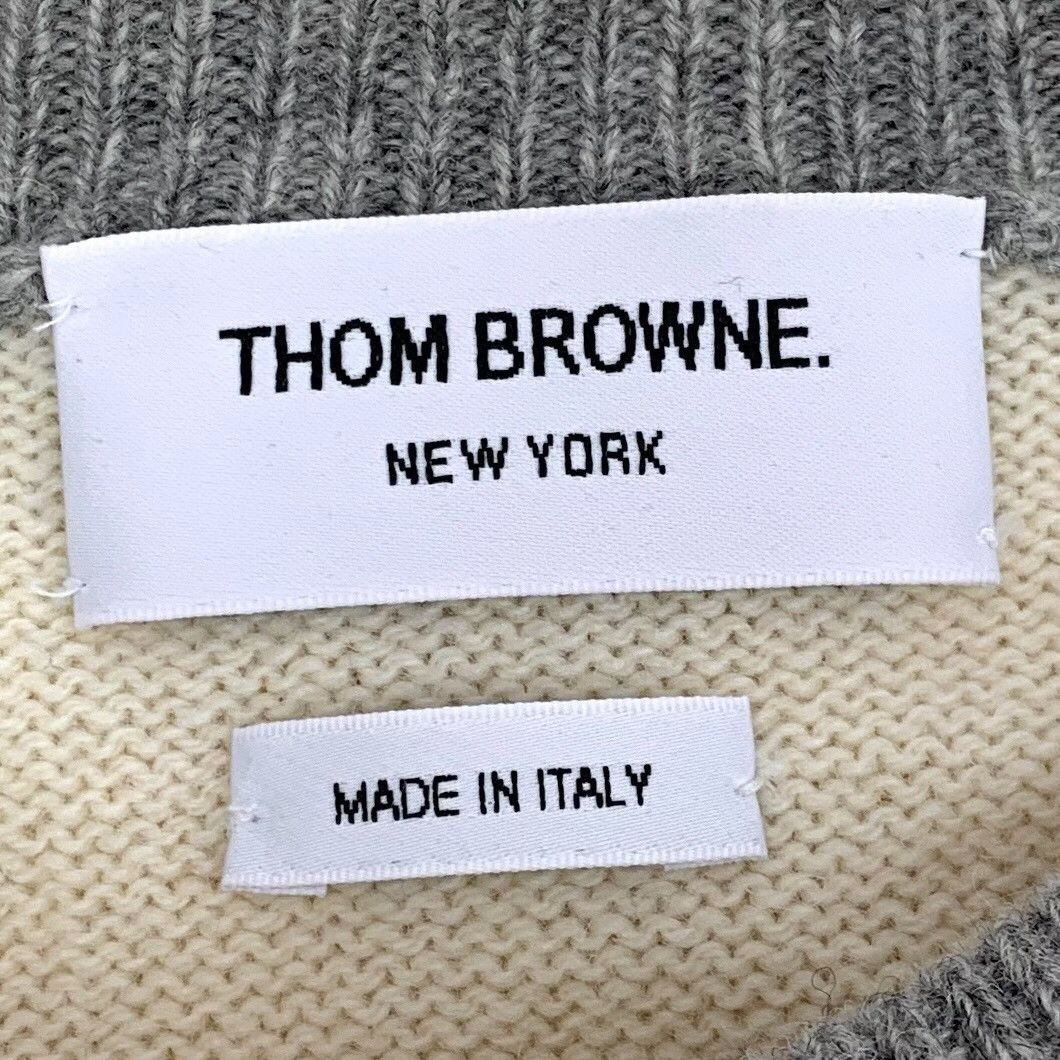 Thom Browne Thom Browne 4-Bar Wool Crewneck Sweater Size 2 Size US M / EU 48-50 / 2 - 6 Thumbnail