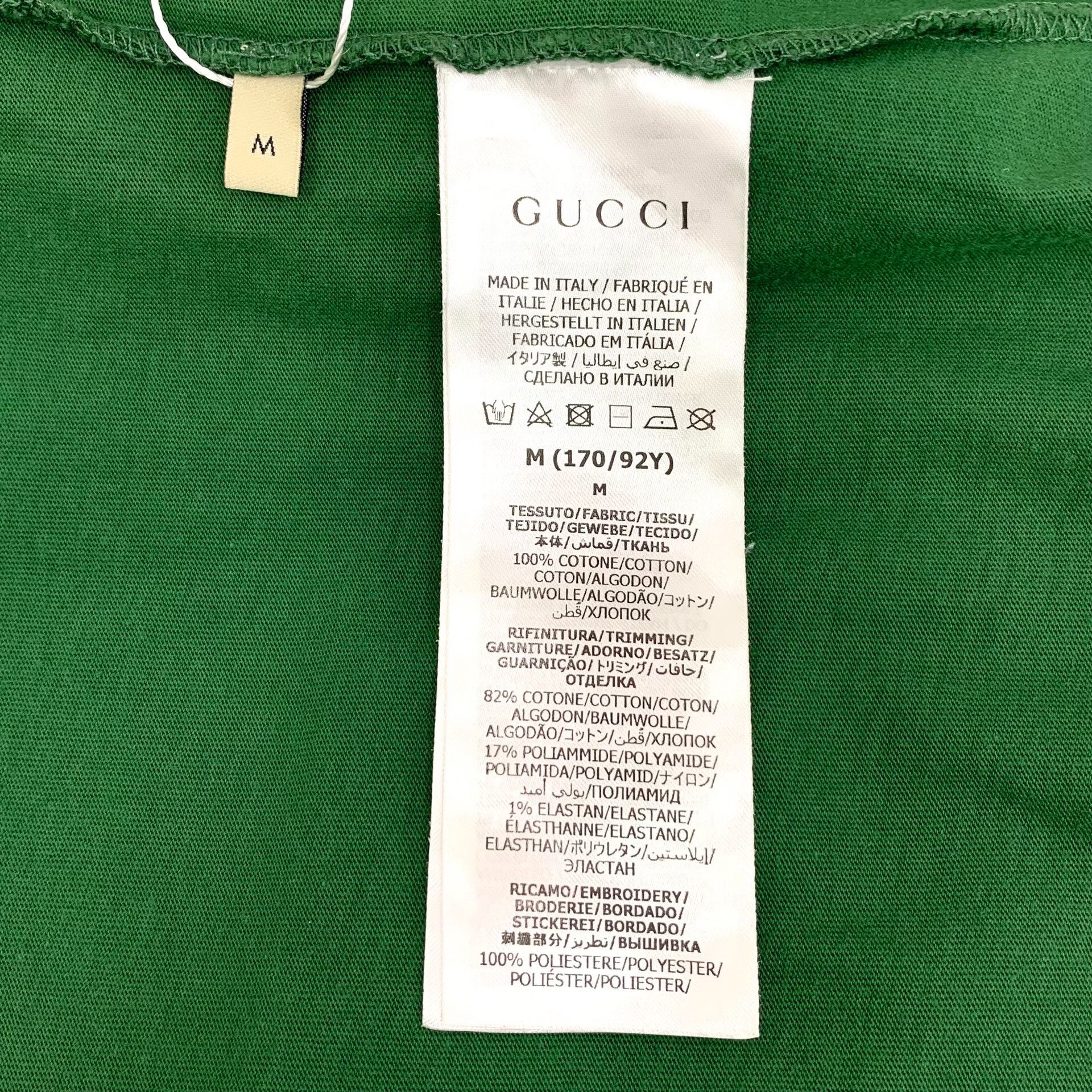 Gucci Gucci Logo Embroidered Ringer T-Shirt M Size US M / EU 48-50 / 2 - 7 Thumbnail