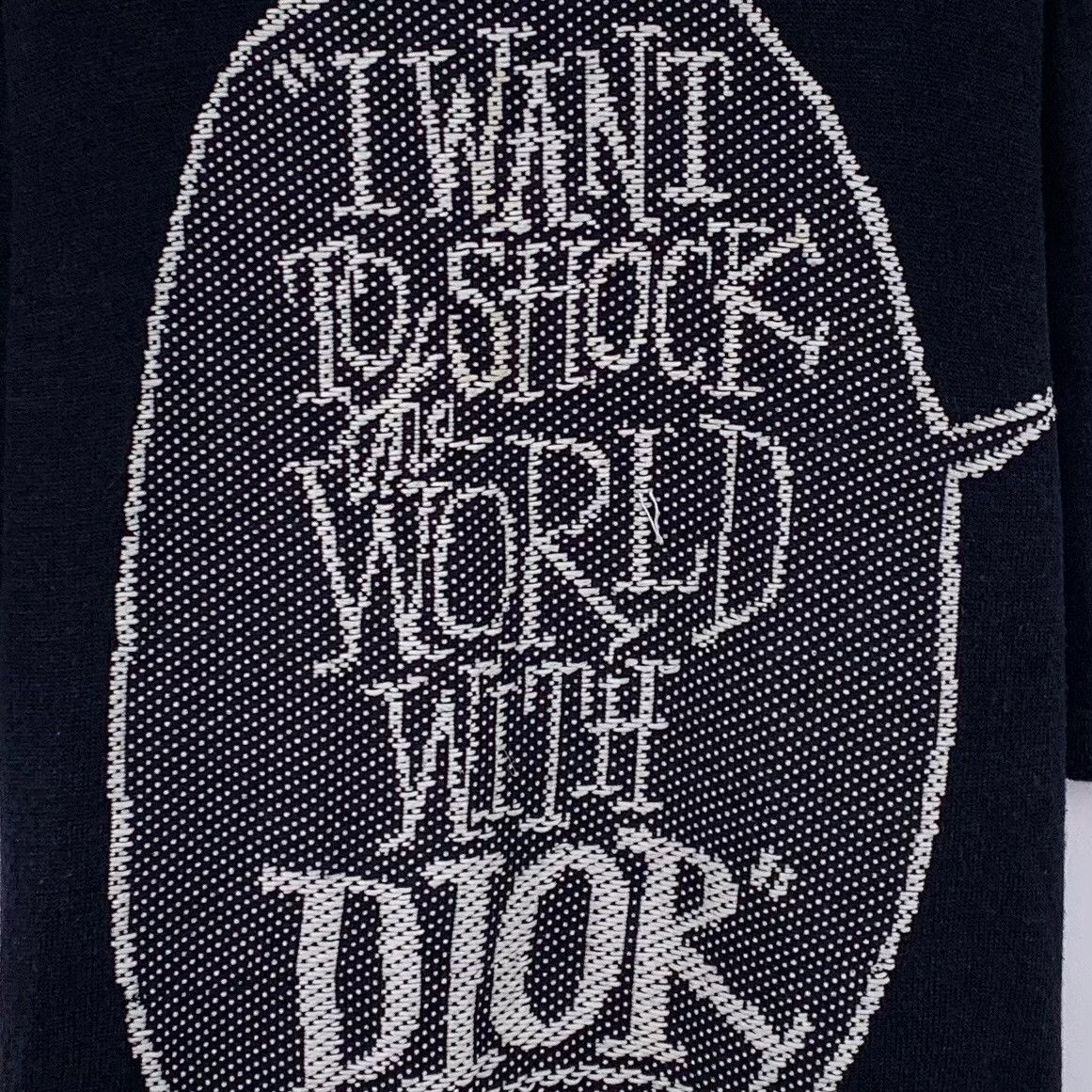 Dior Dior Silk Blend Shock The World Knit Tee L Size US L / EU 52-54 / 3 - 4 Thumbnail