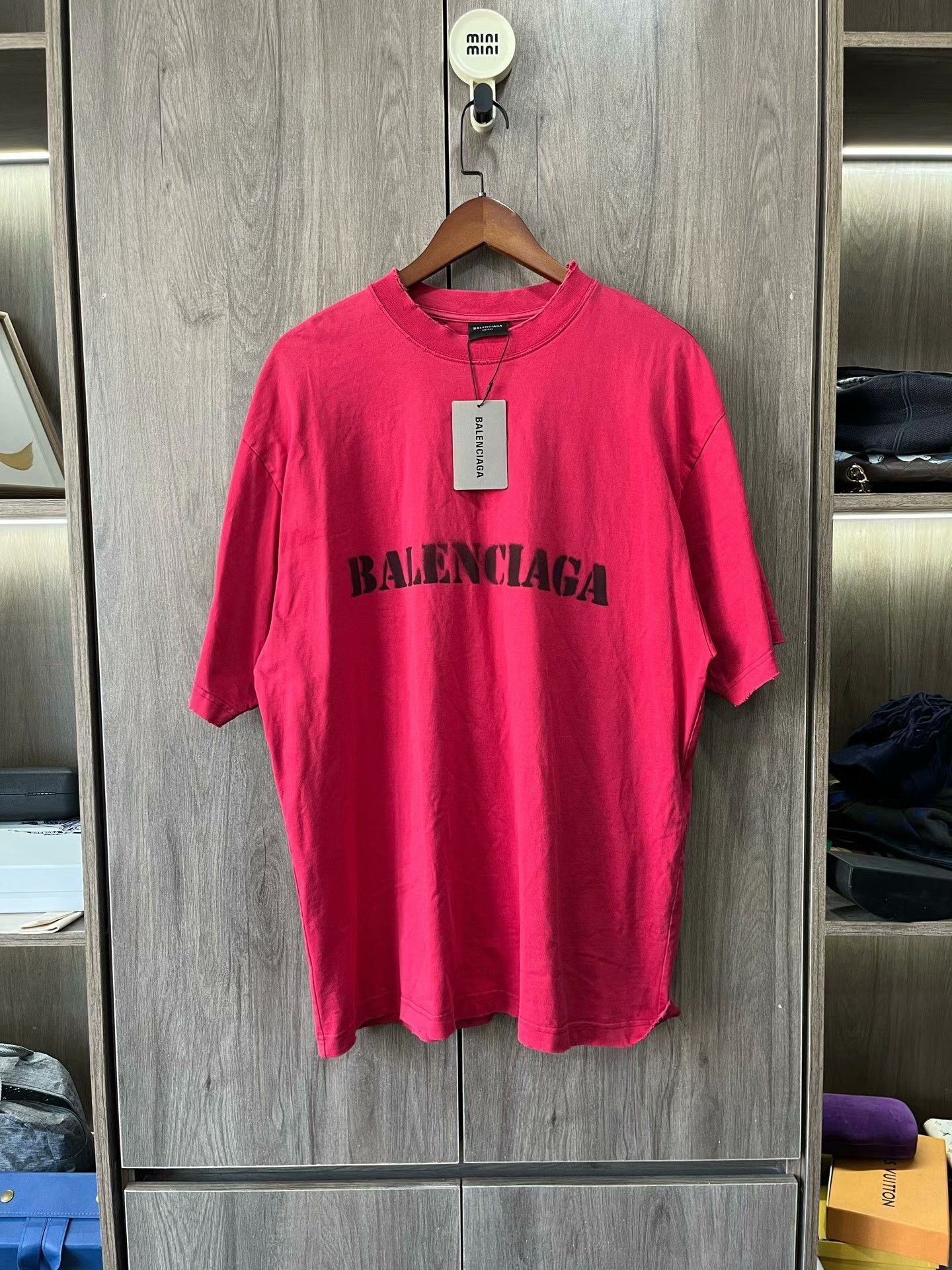 Balenciaga Balenciaga Ink-Jet Logo Distressed T-Shirt M Size US M / EU 48-50 / 2 - 2 Thumbnail