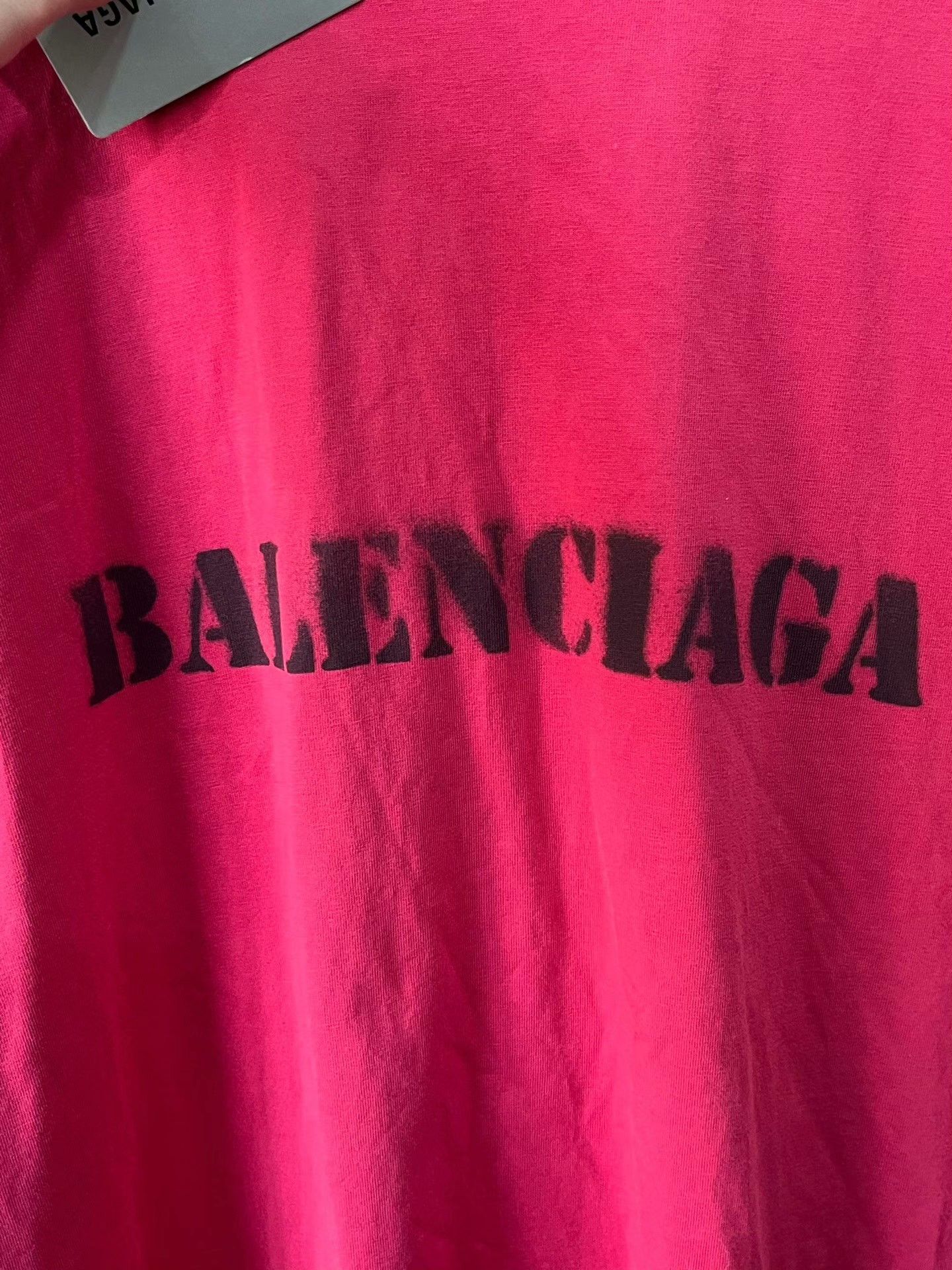 Balenciaga Balenciaga Ink-Jet Logo Distressed T-Shirt M Size US M / EU 48-50 / 2 - 6 Thumbnail